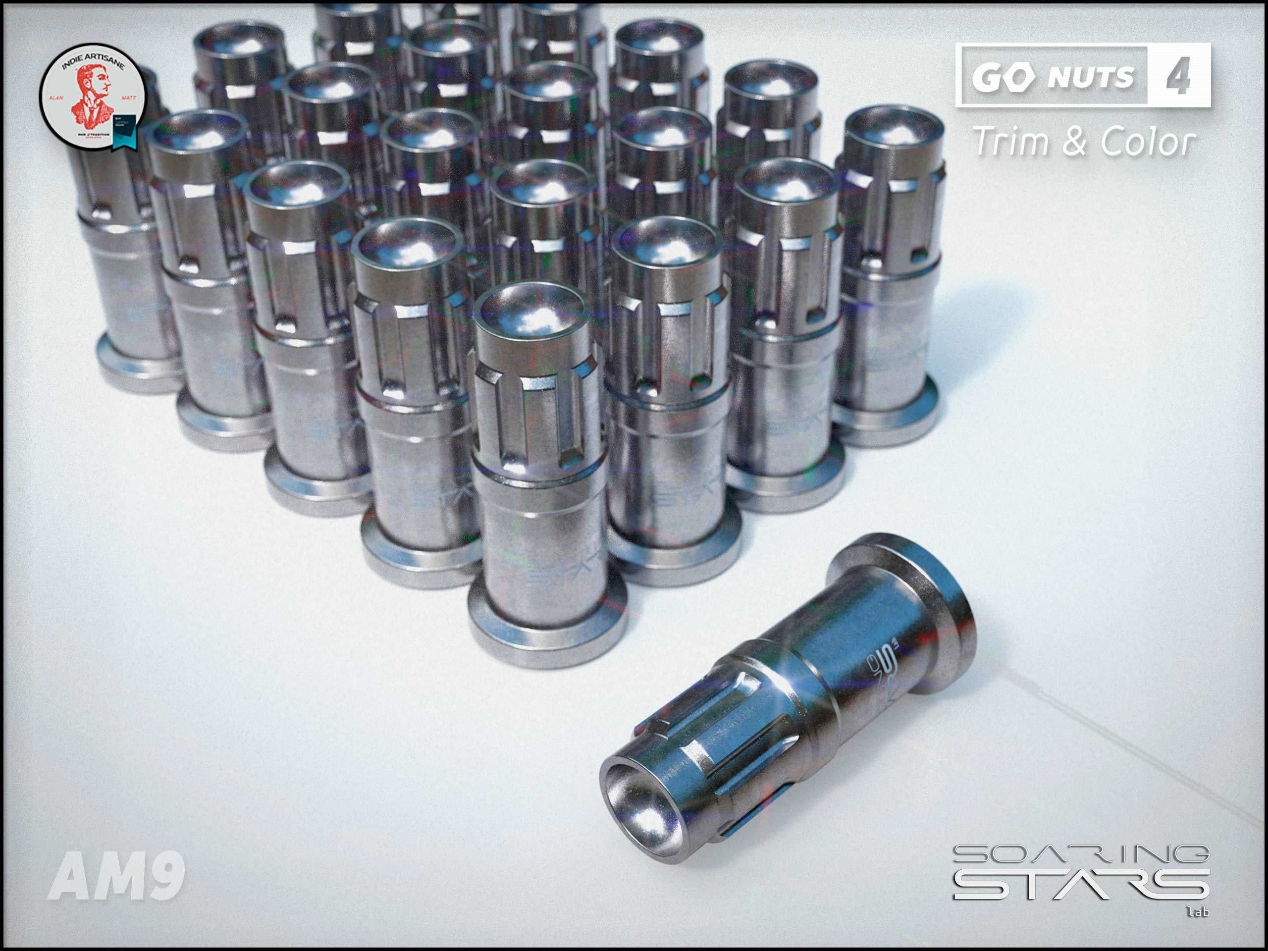 GoNuts 4 Aftermarket Trim and Color Lug Nut Customization Low-poly 3D model_26