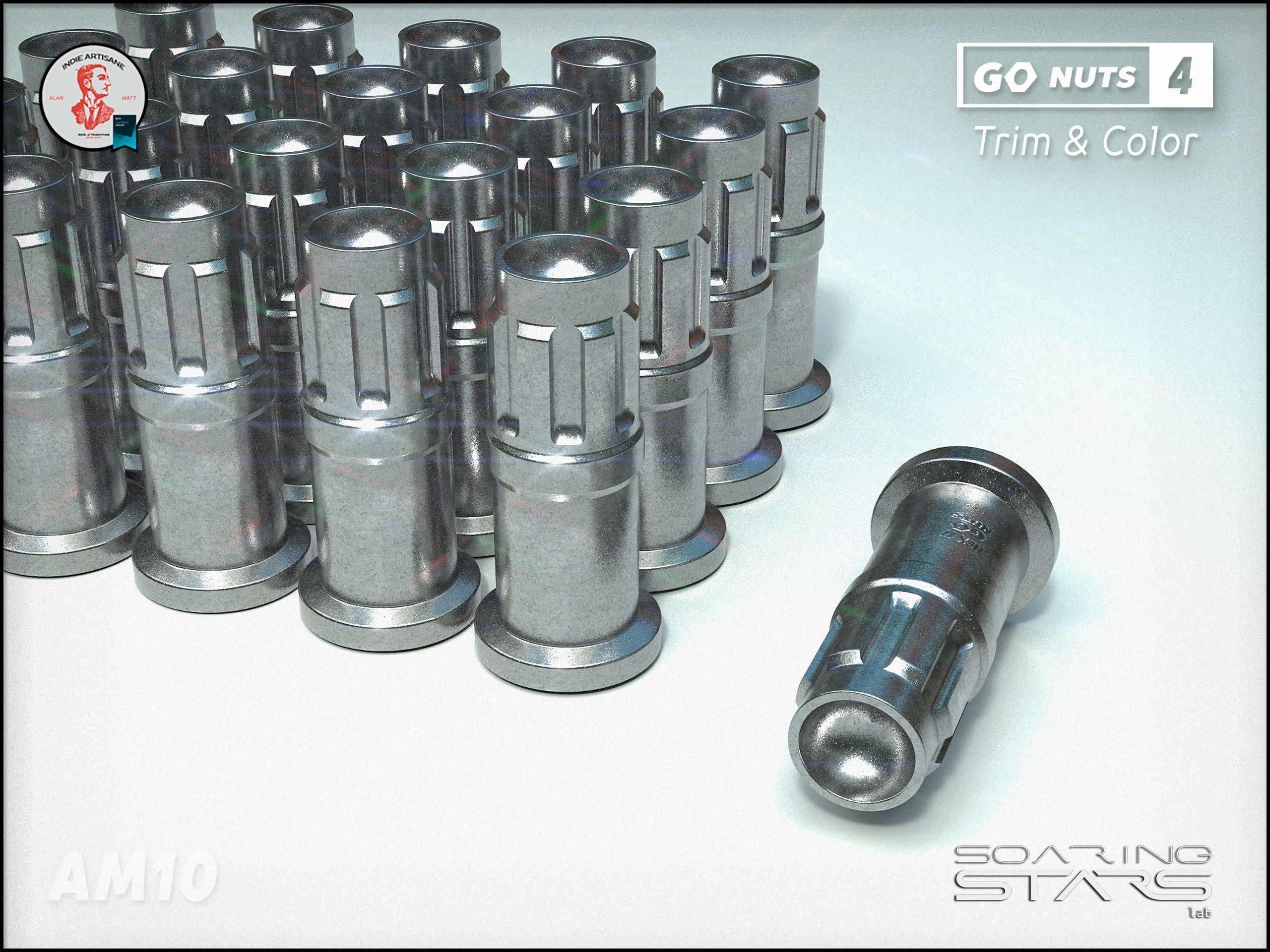 GoNuts 4 Aftermarket Trim and Color Lug Nut Customization Low-poly 3D model_27