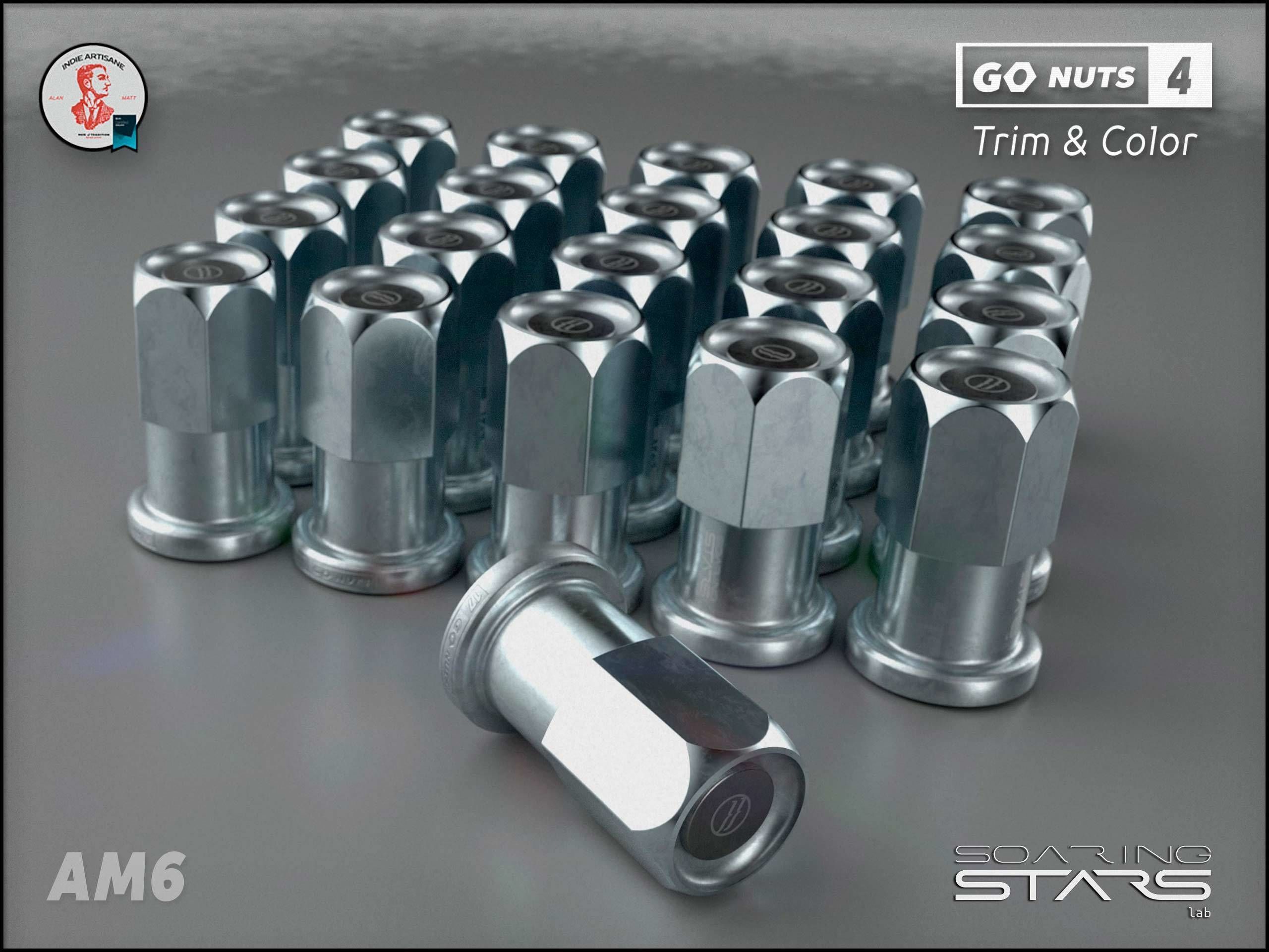 GoNuts 4 Aftermarket Trim and Color Lug Nut Customization Low-poly 3D model_14