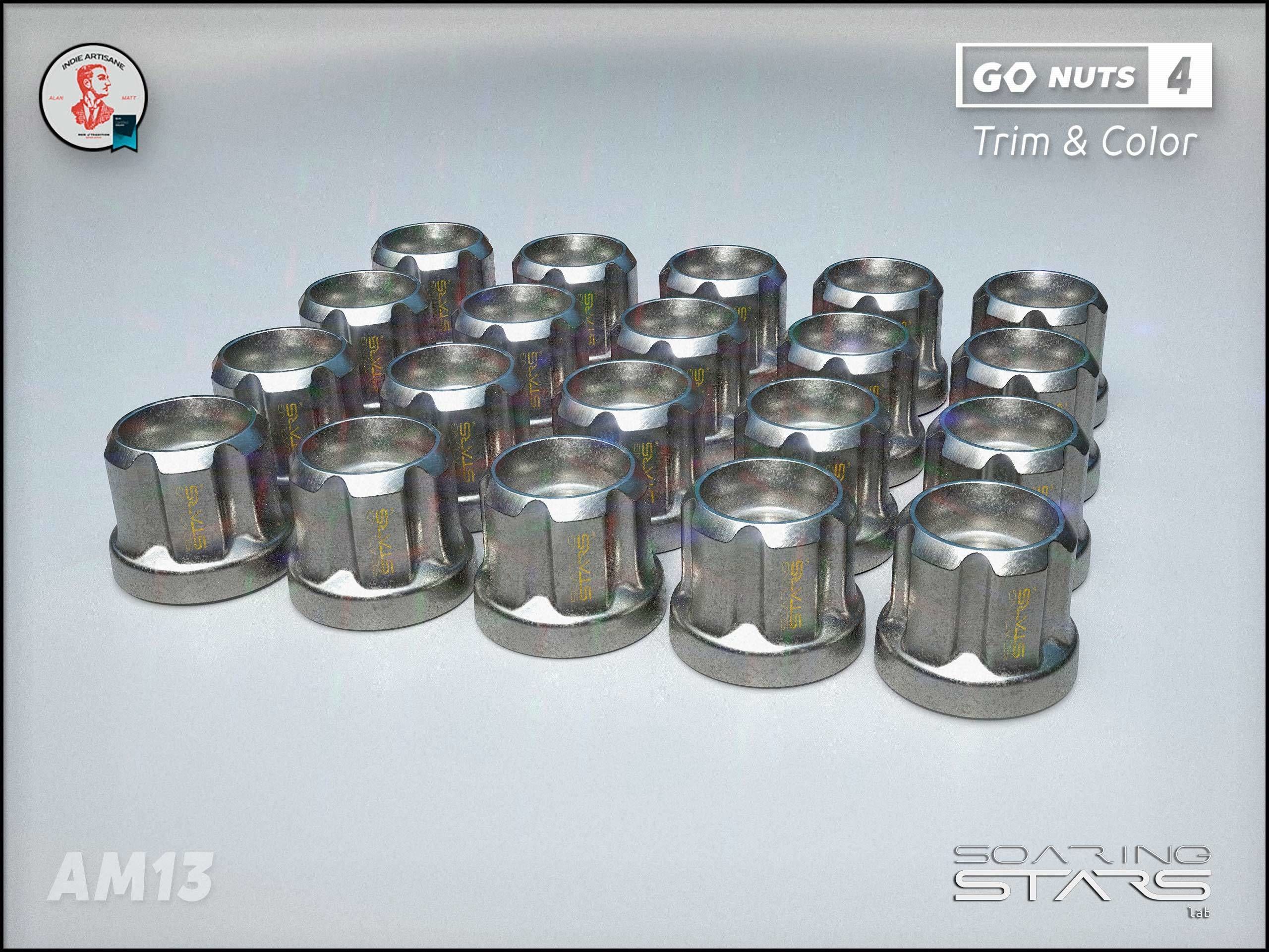GoNuts 4 Aftermarket Trim and Color Lug Nut Customization Low-poly 3D model_25