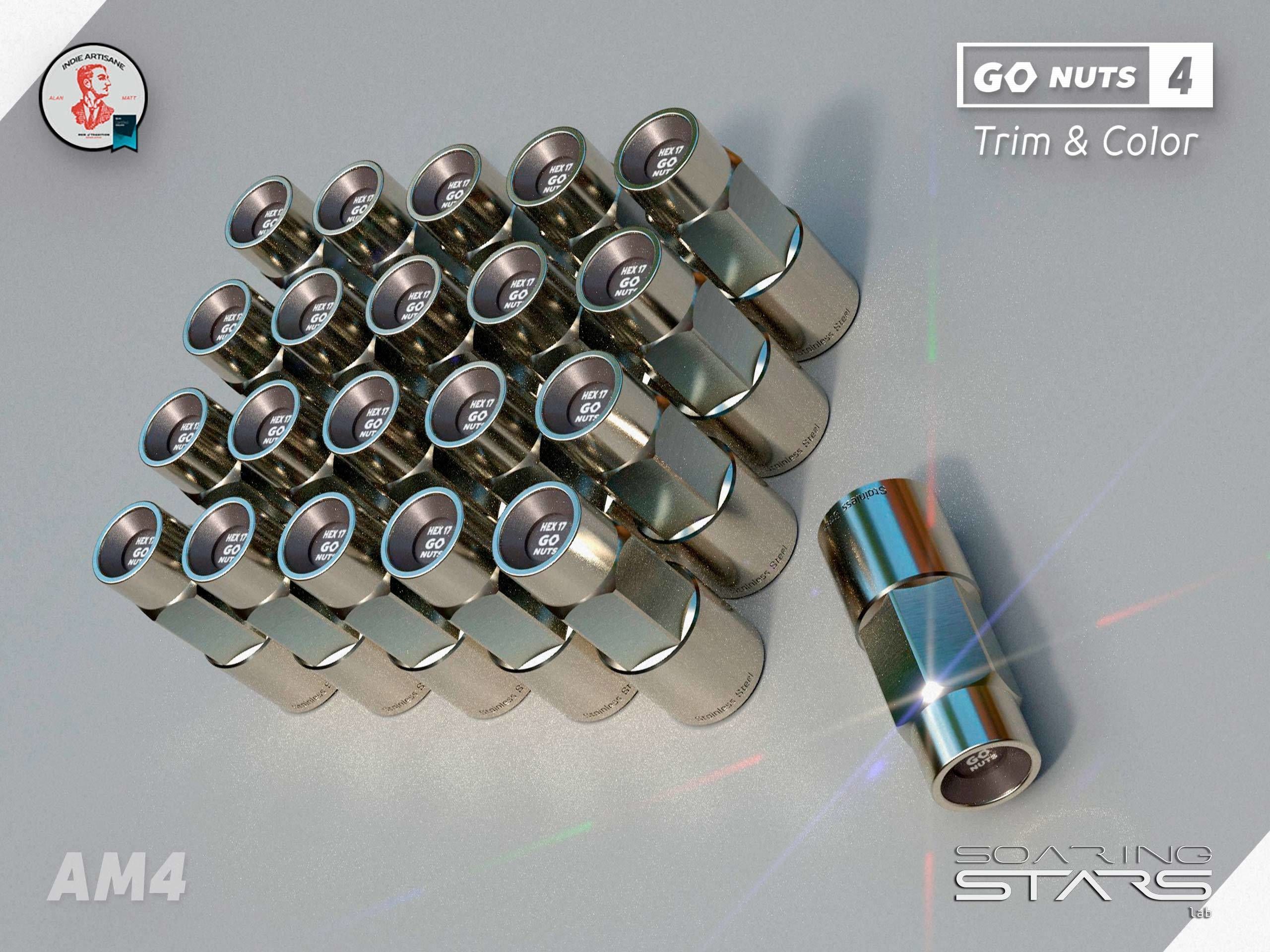 GoNuts 4 Aftermarket Trim and Color Lug Nut Customization Low-poly 3D model_11