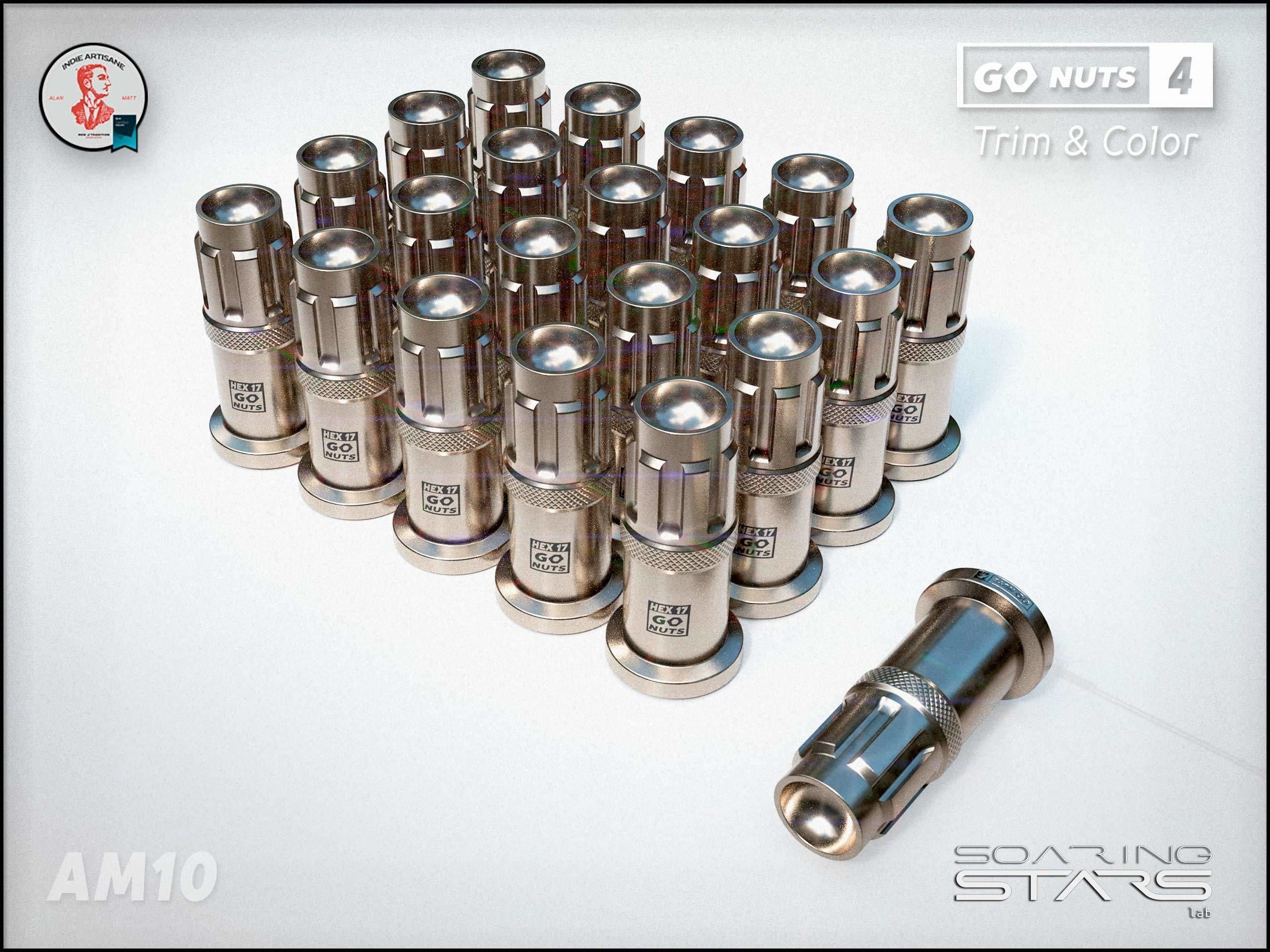 GoNuts 4 Aftermarket Trim and Color Lug Nut Customization Low-poly 3D model_29