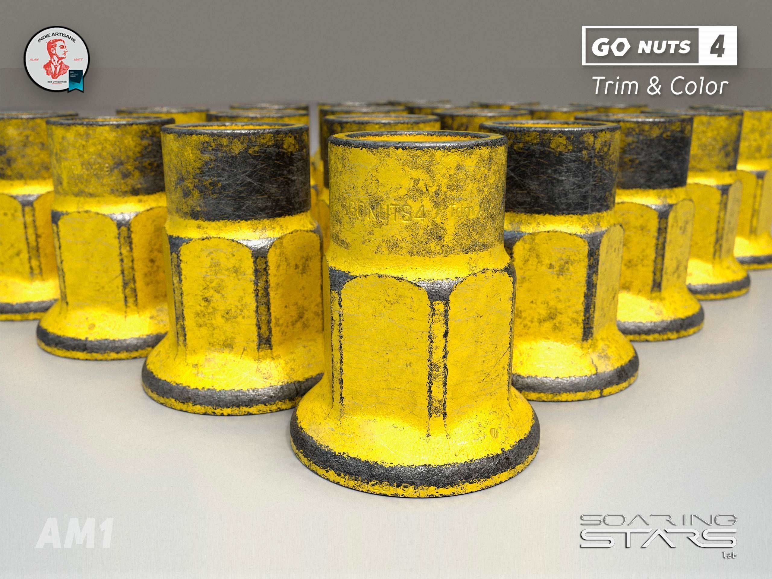 GoNuts 4 Aftermarket Trim and Color Lug Nut Customization Low-poly 3D model_7