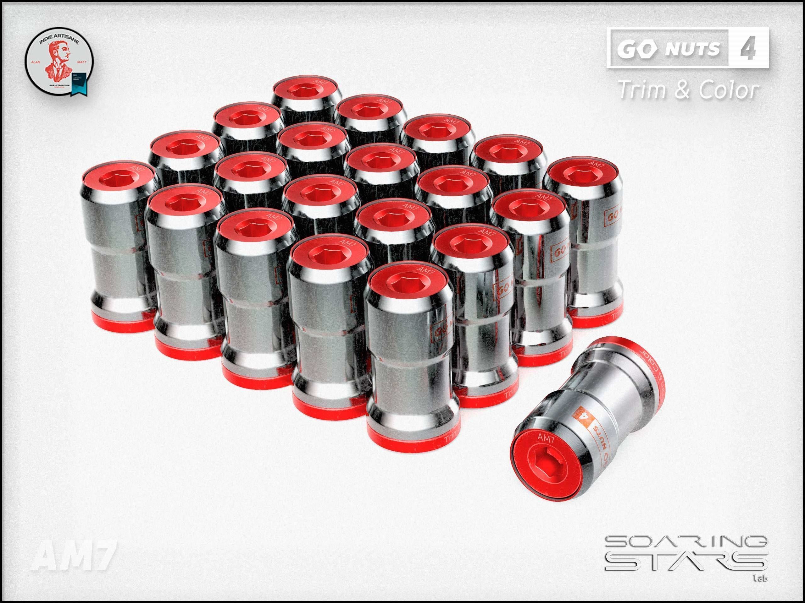 GoNuts 4 Aftermarket Trim and Color Lug Nut Customization Low-poly 3D model_1
