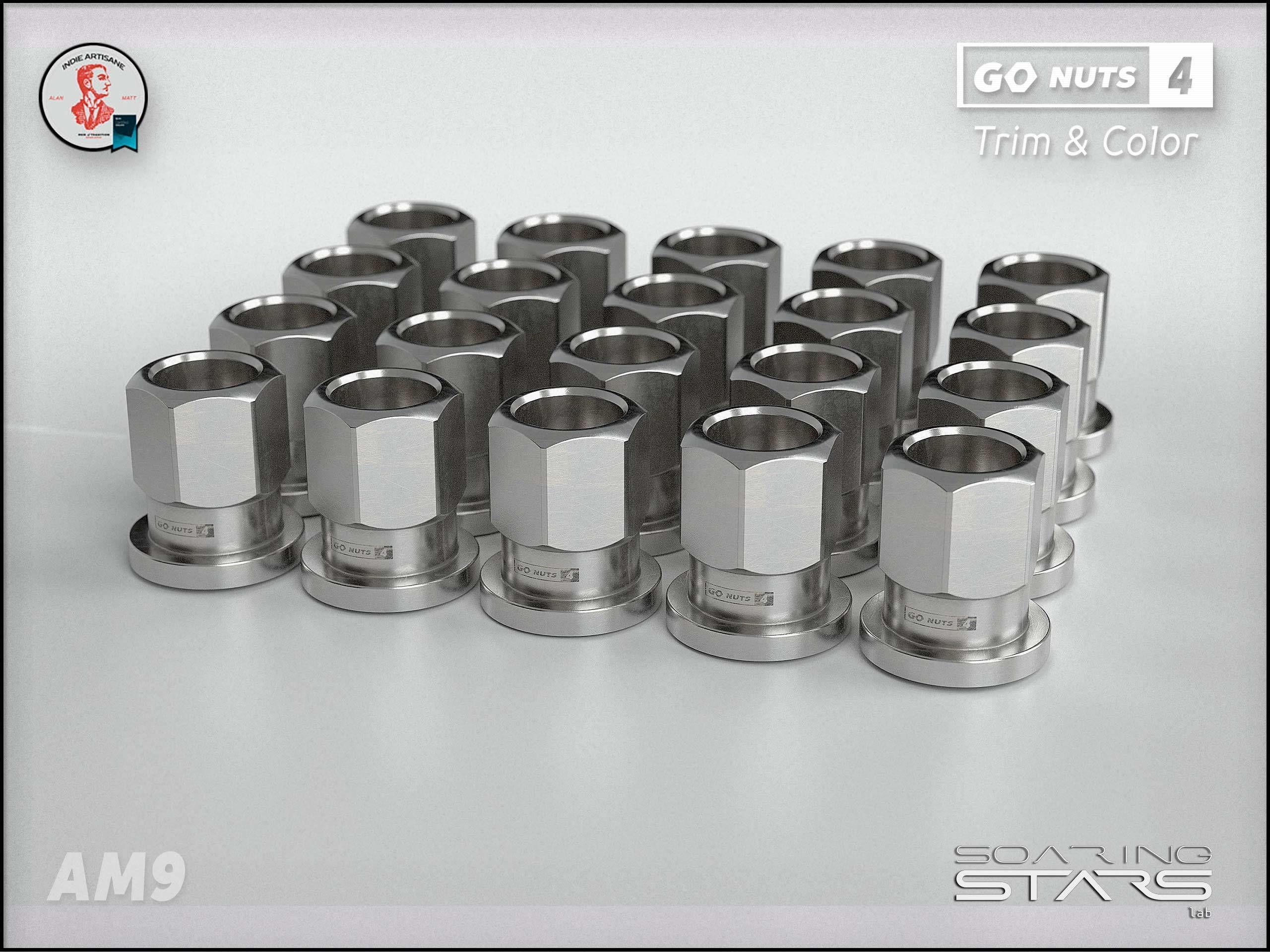 GoNuts 4 Aftermarket Trim and Color Lug Nut Customization Low-poly 3D model_5