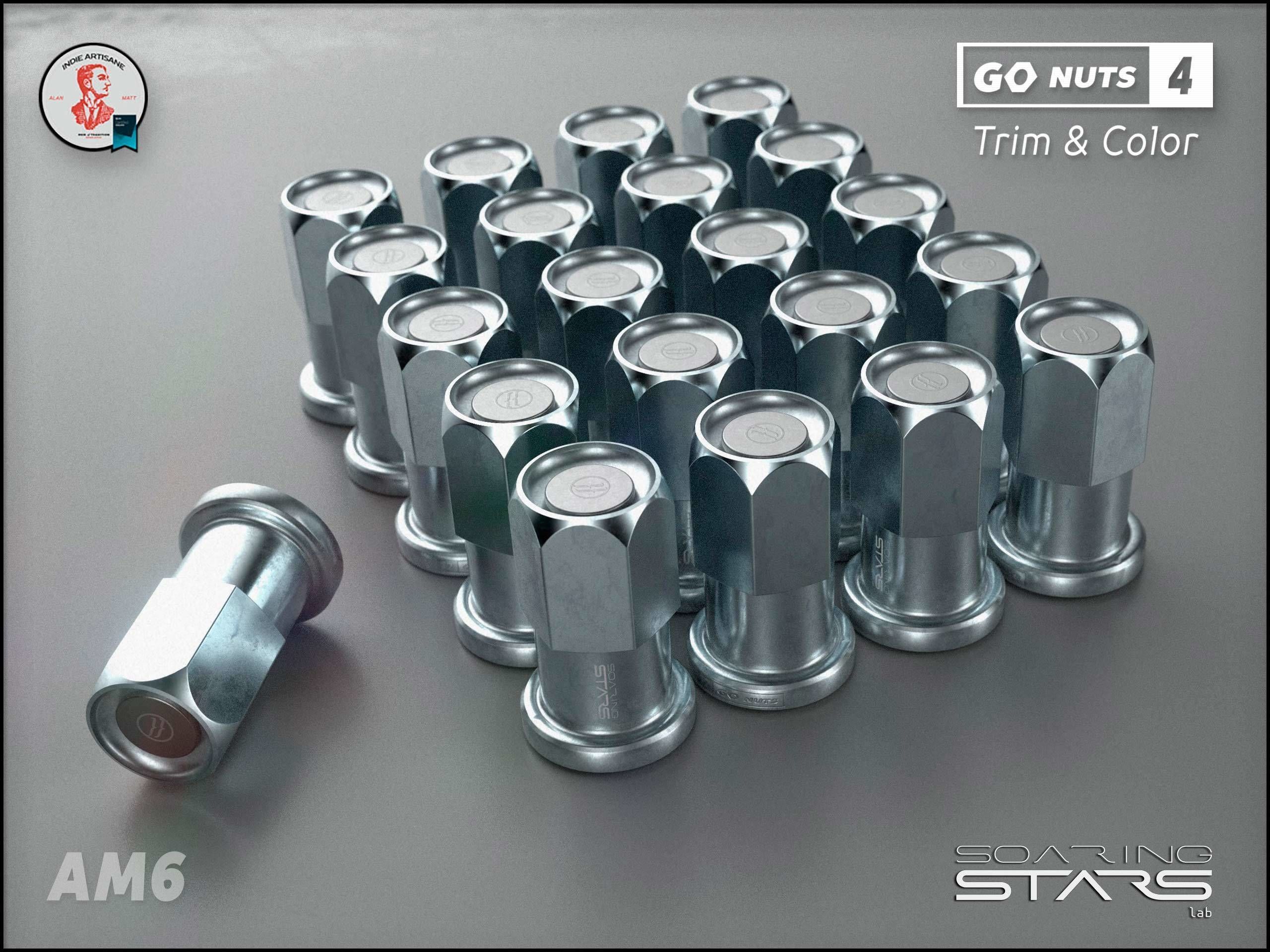 GoNuts 4 Aftermarket Trim and Color Lug Nut Customization Low-poly 3D model_13