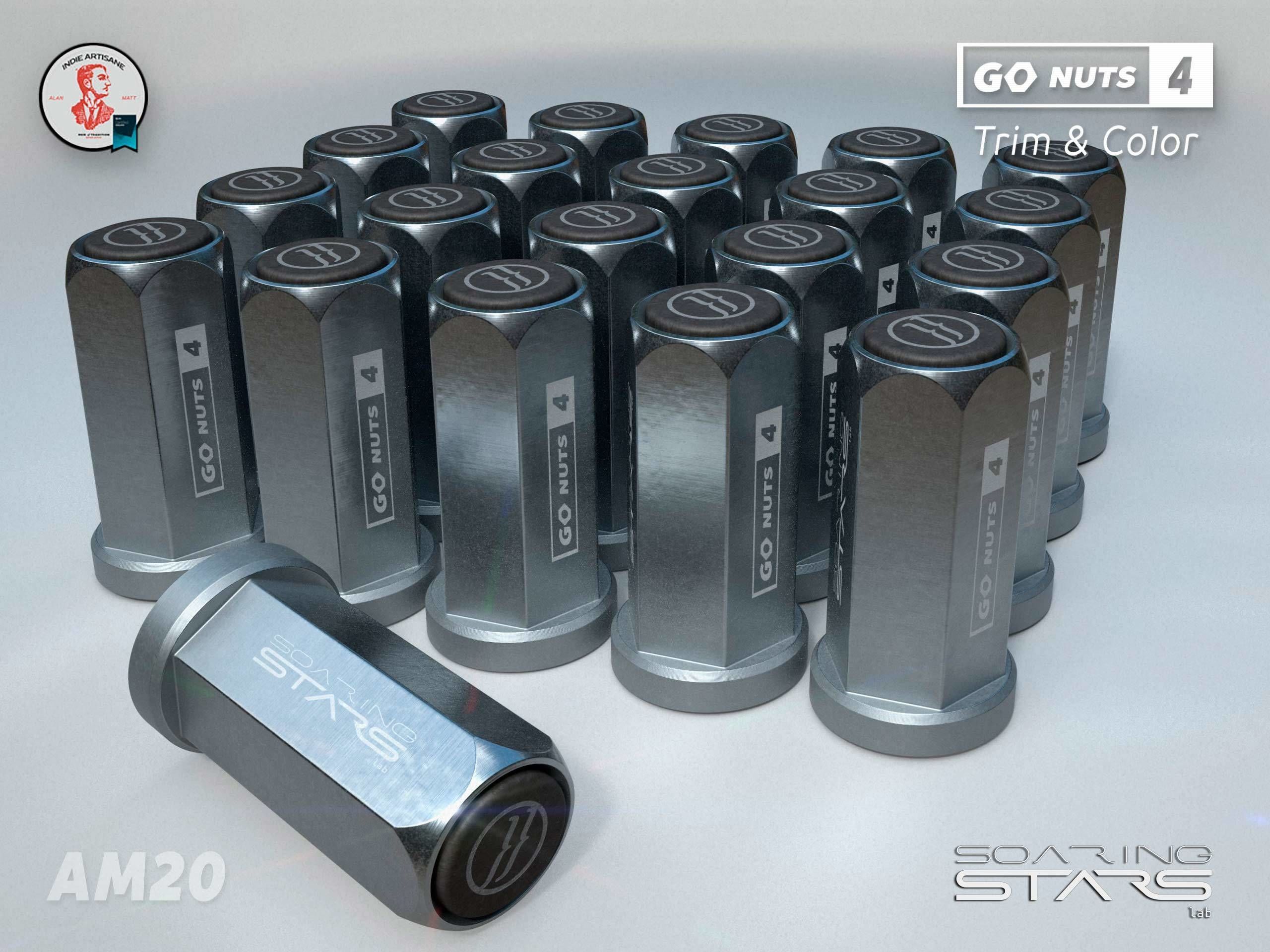 GoNuts 4 Aftermarket Trim and Color Lug Nut Customization Low-poly 3D model_39