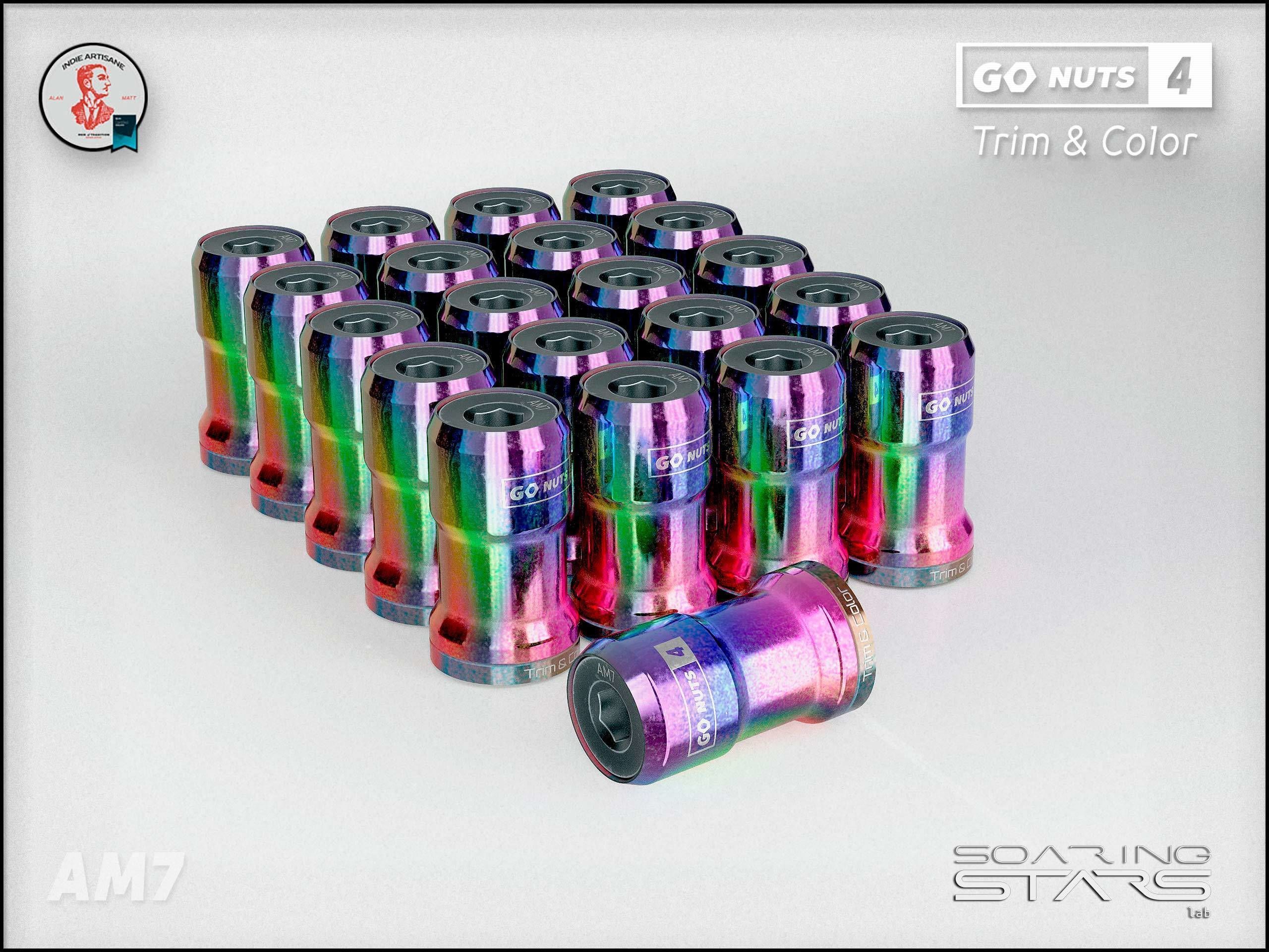 GoNuts 4 Aftermarket Trim and Color Lug Nut Customization Low-poly 3D model_2