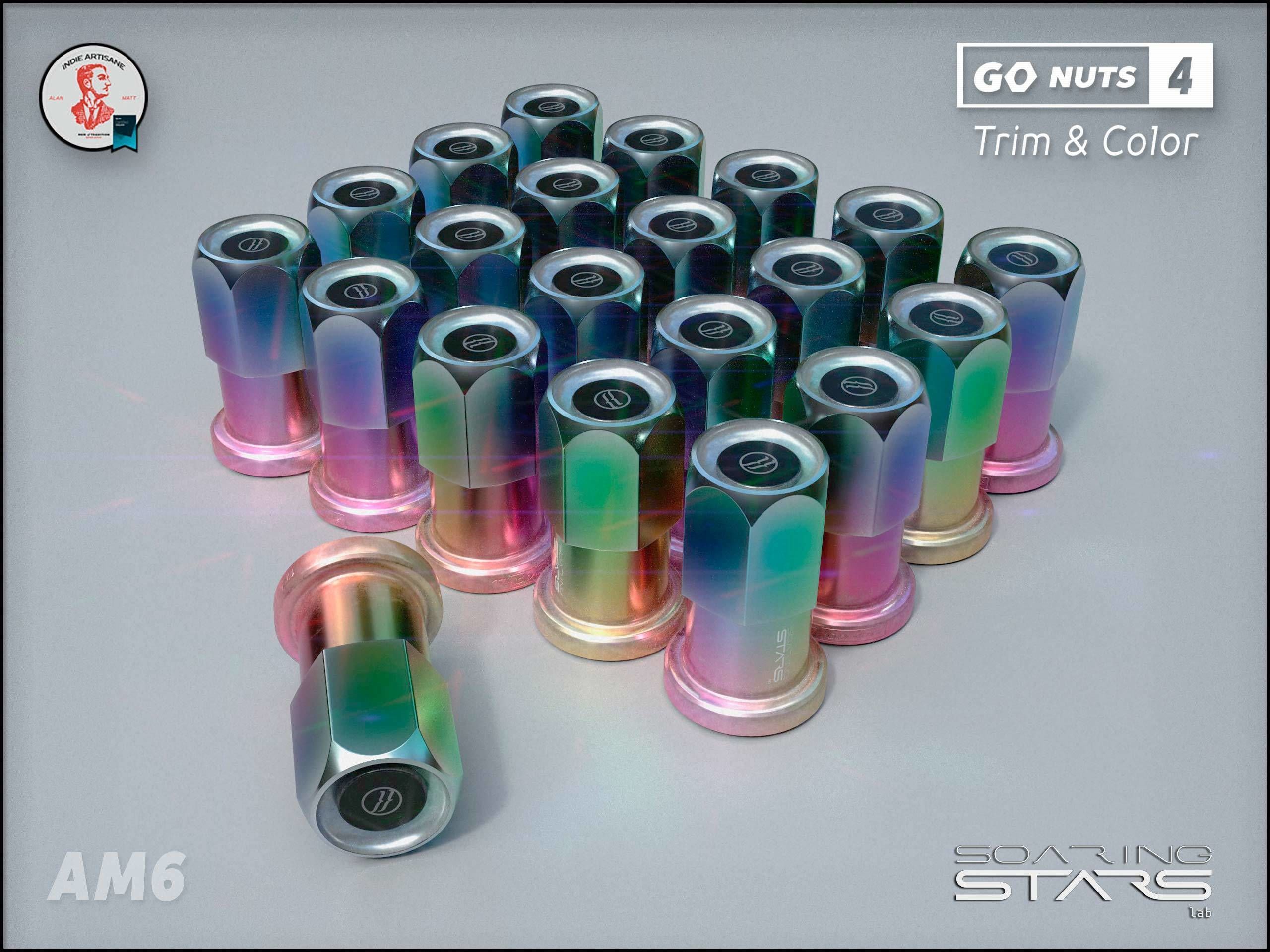 GoNuts 4 Aftermarket Trim and Color Lug Nut Customization Low-poly 3D model_15