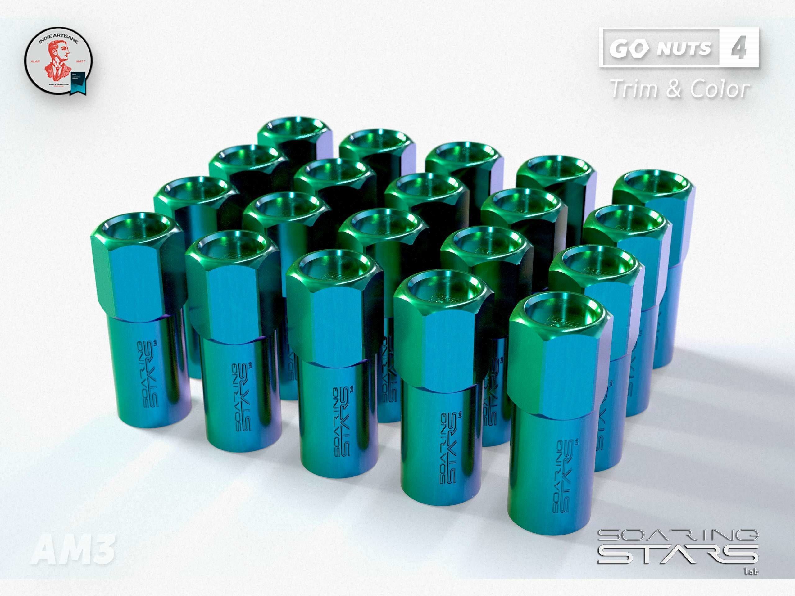 GoNuts 4 Aftermarket Trim and Color Lug Nut Customization Low-poly 3D model_8