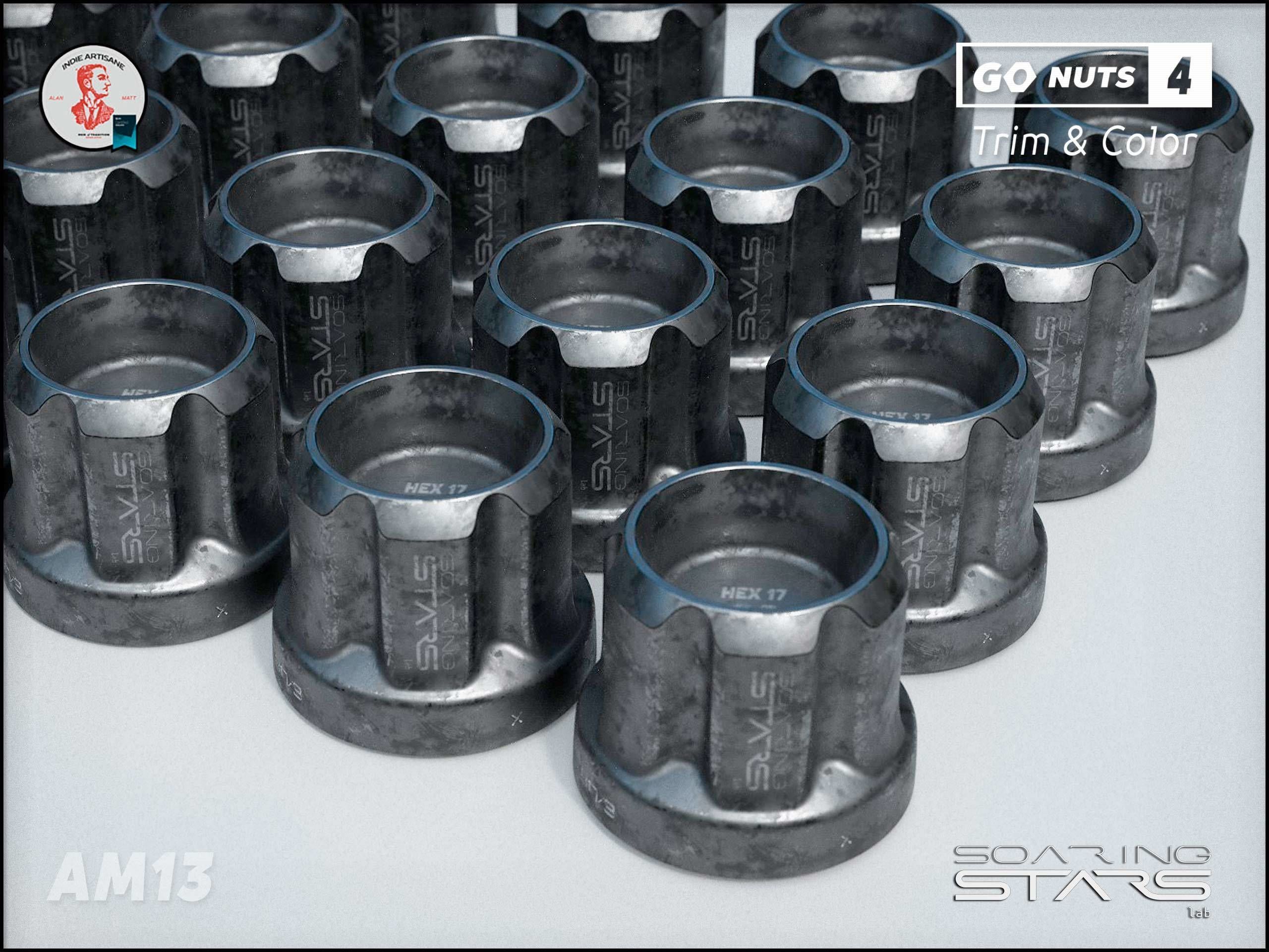 GoNuts 4 Aftermarket Trim and Color Lug Nut Customization Low-poly 3D model_24