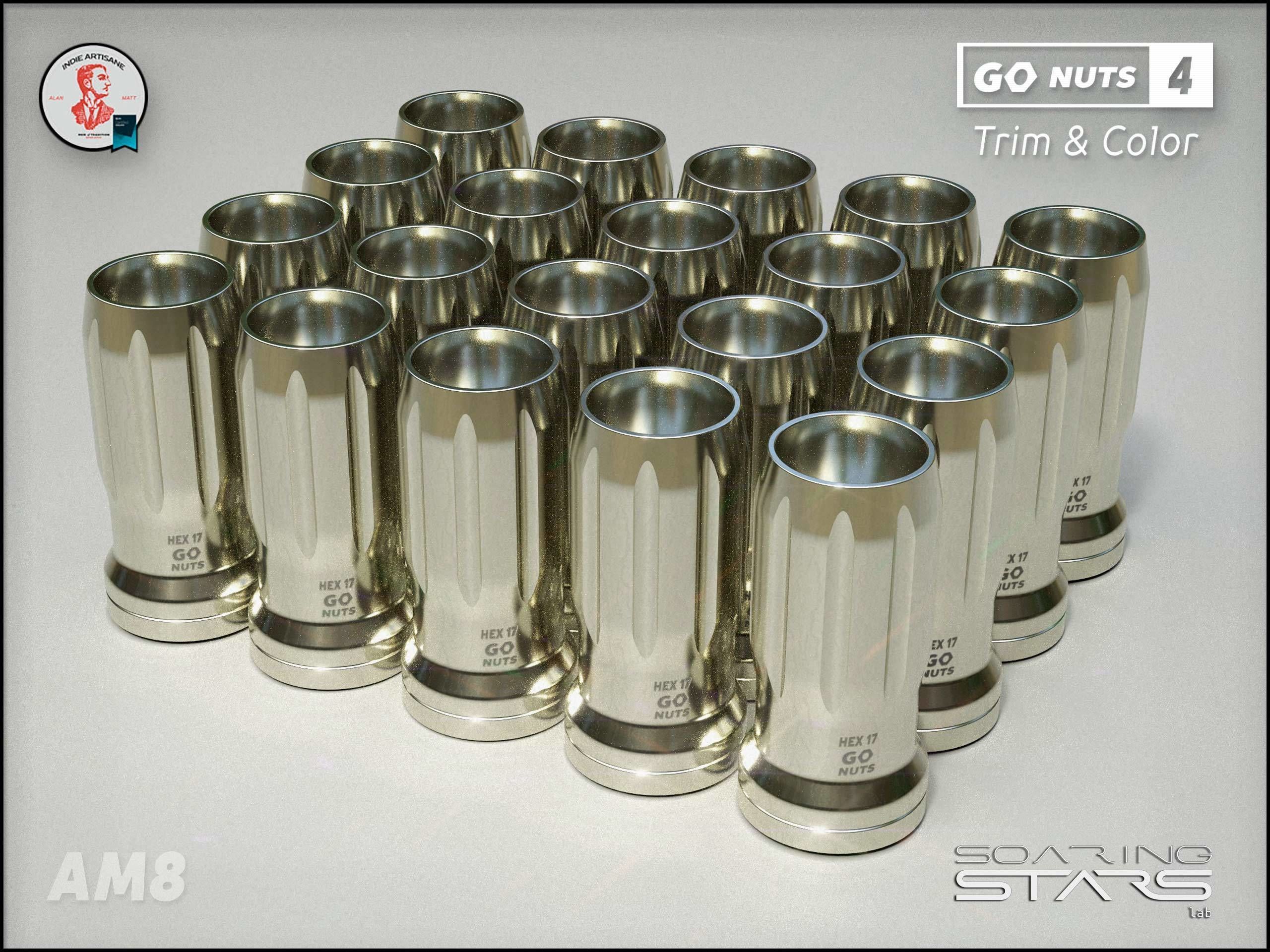 GoNuts 4 Aftermarket Trim and Color Lug Nut Customization Low-poly 3D model_16