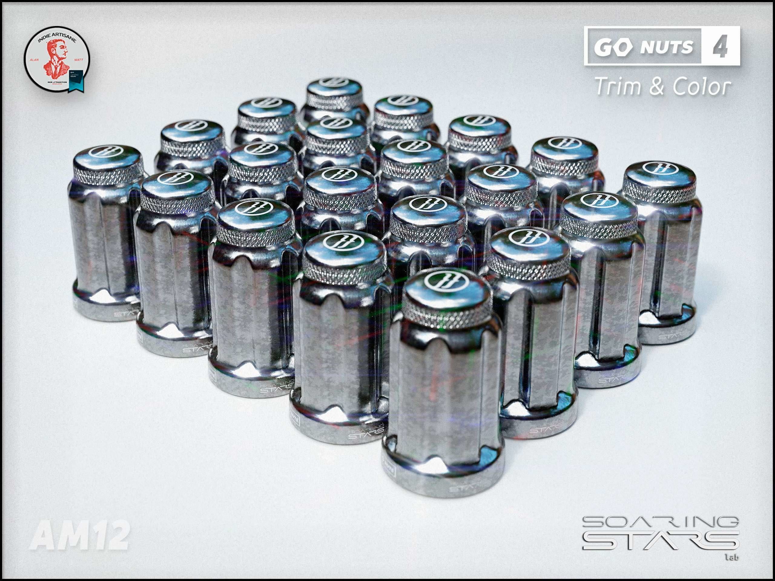 GoNuts 4 Aftermarket Trim and Color Lug Nut Customization Low-poly 3D model_31