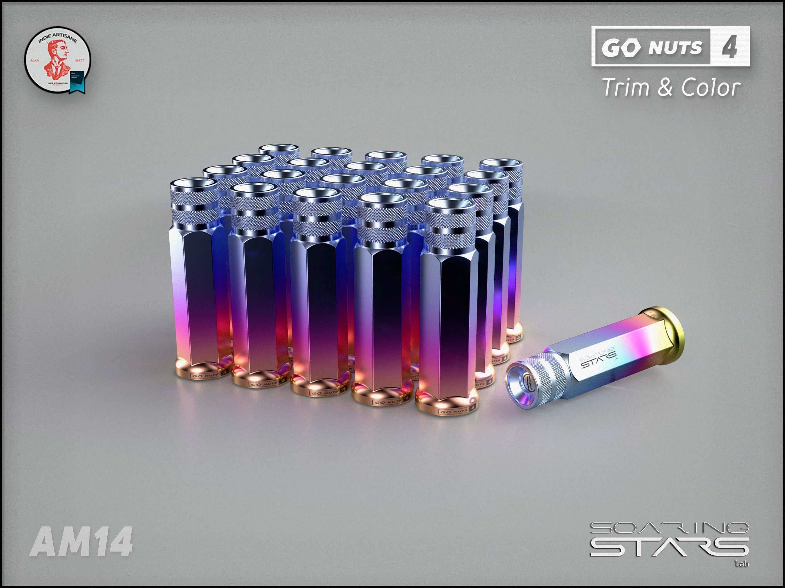 GoNuts 4 Aftermarket Trim and Color Lug Nut Customization Low-poly 3D model_33