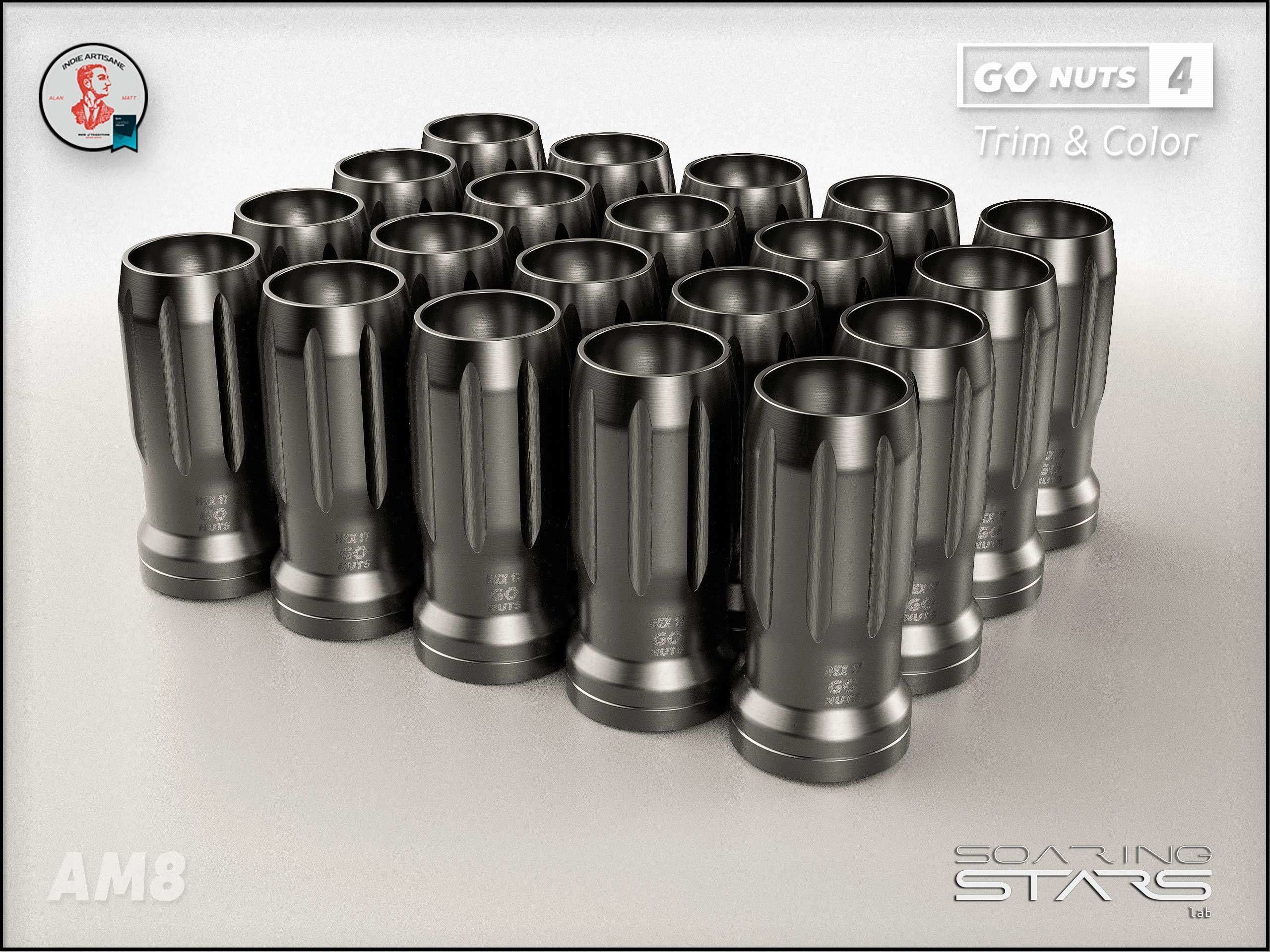 GoNuts 4 Aftermarket Trim and Color Lug Nut Customization Low-poly 3D model_18