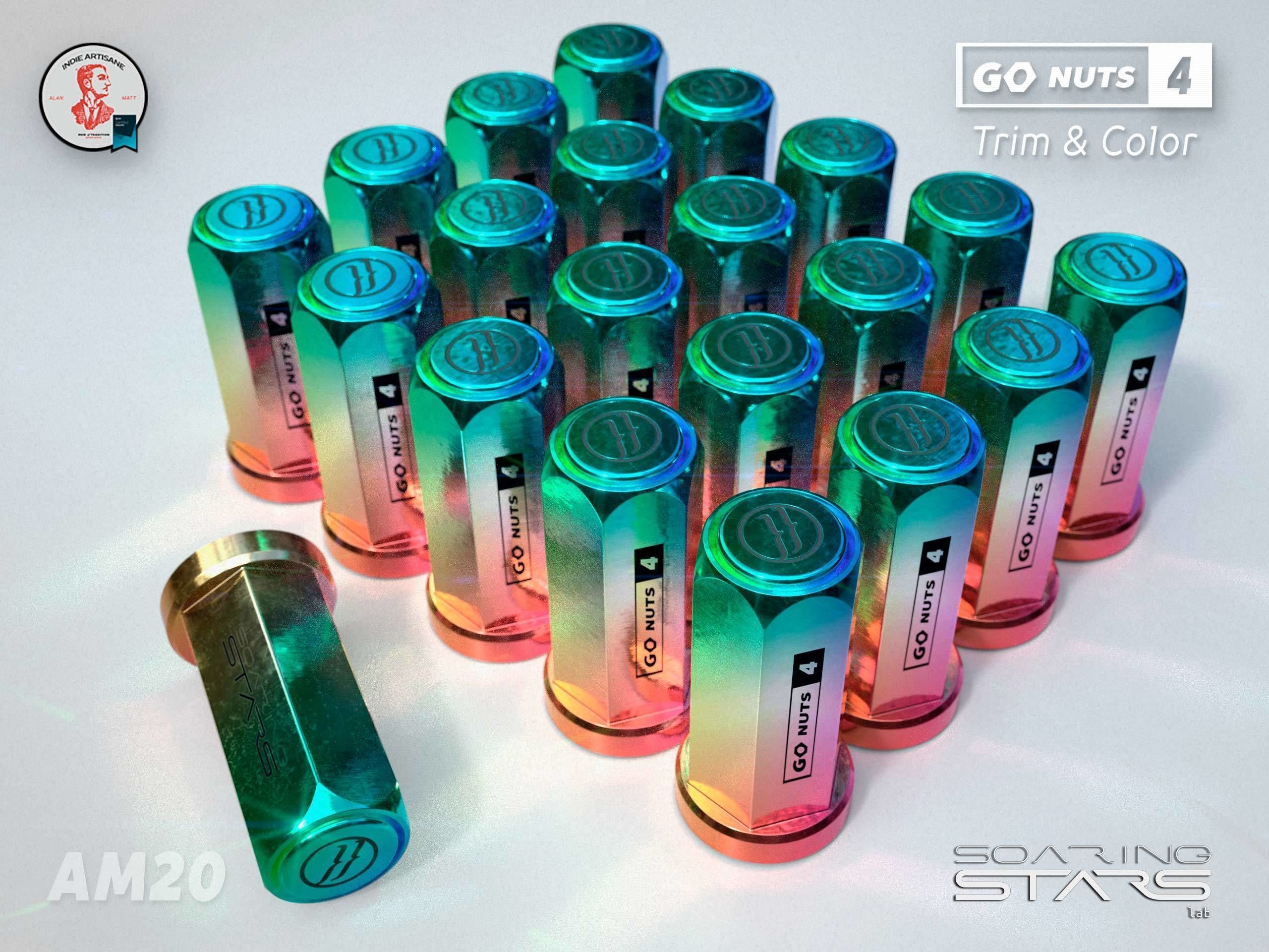 GoNuts 4 Aftermarket Trim and Color Lug Nut Customization Low-poly 3D model_40