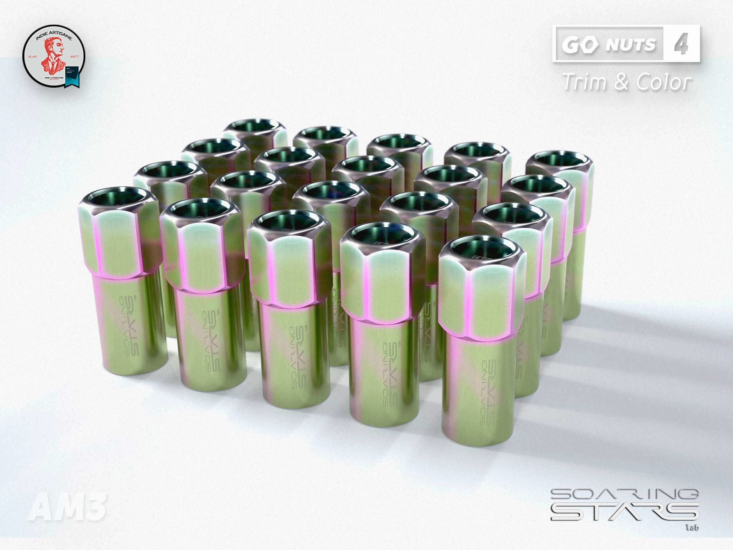 GoNuts 4 Aftermarket Trim and Color Lug Nut Customization Low-poly 3D model_9