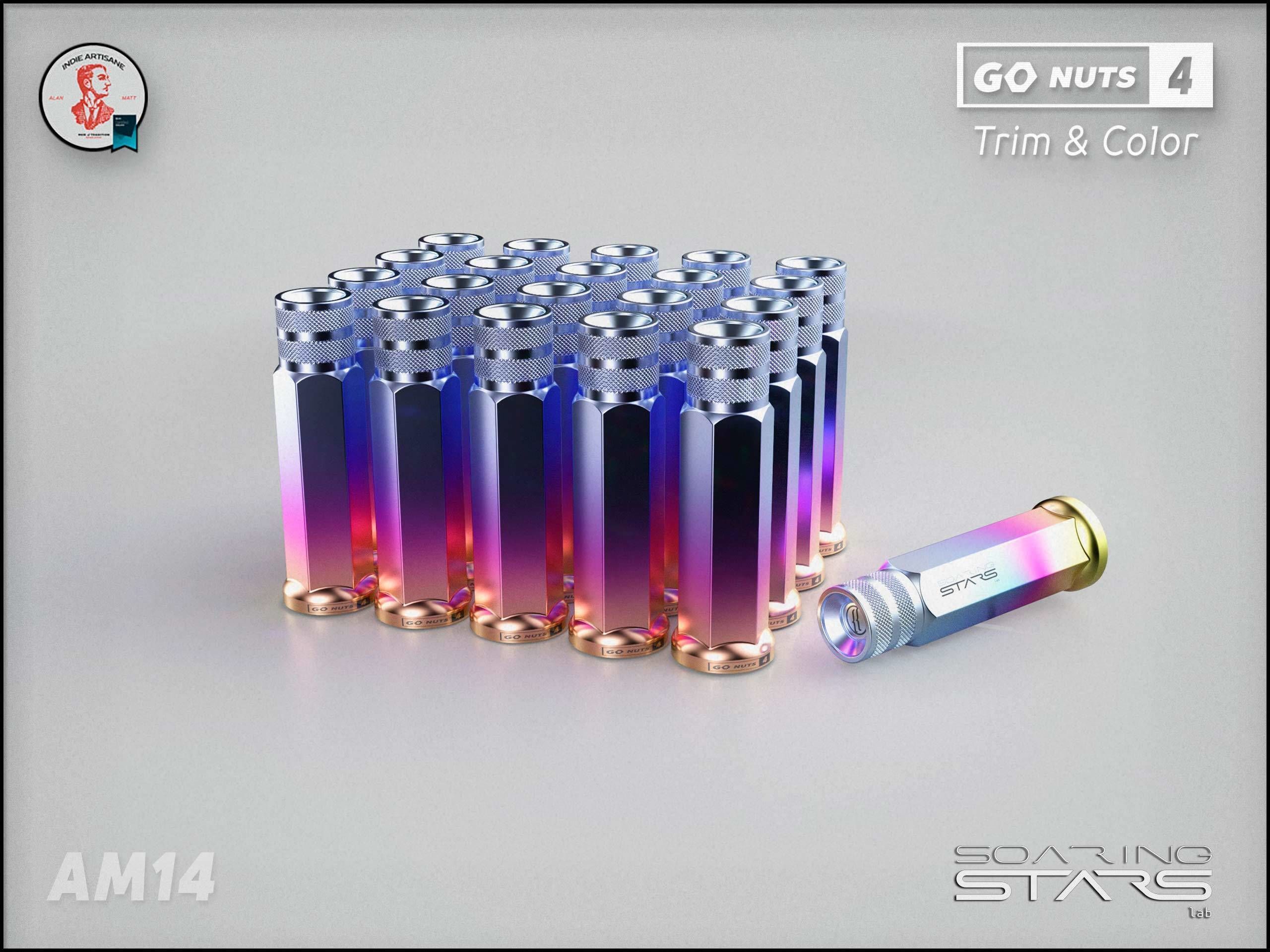 GoNuts 4 Aftermarket Trim and Color Lug Nut Customization Low-poly 3D model_37