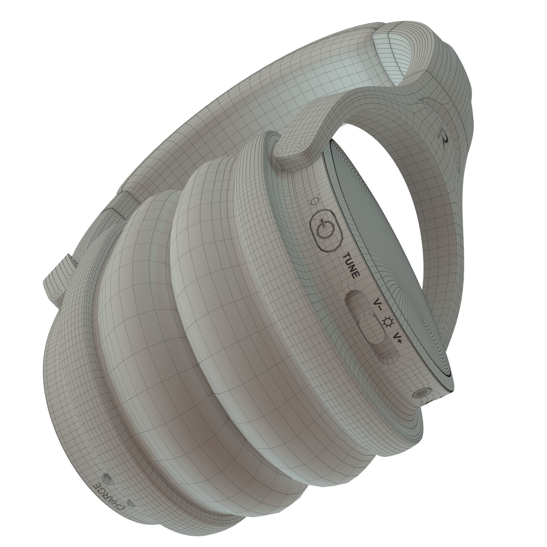Headphones Wireless INDA DA998 Low-poly 3D model_21