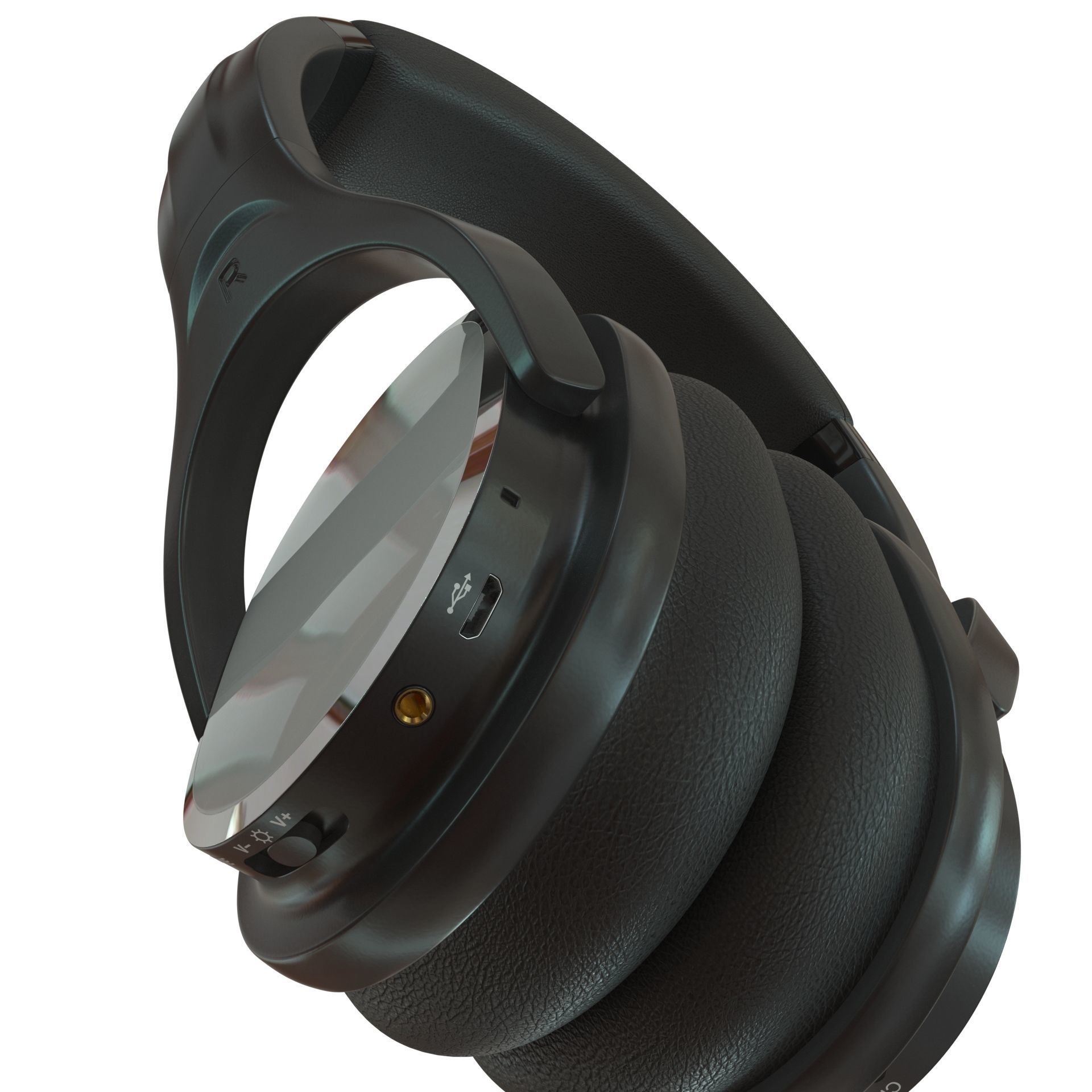 Headphones Wireless INDA DA998 Low-poly 3D model_22