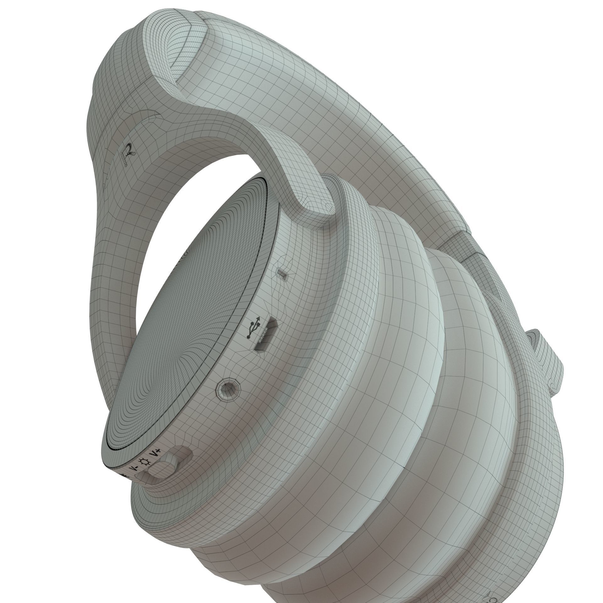 Headphones Wireless INDA DA998 Low-poly 3D model_23