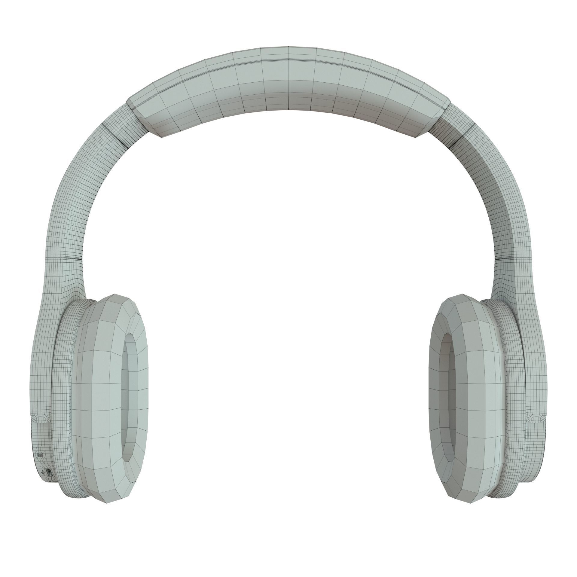 Headphones Wireless INDA DA998 Low-poly 3D model_13
