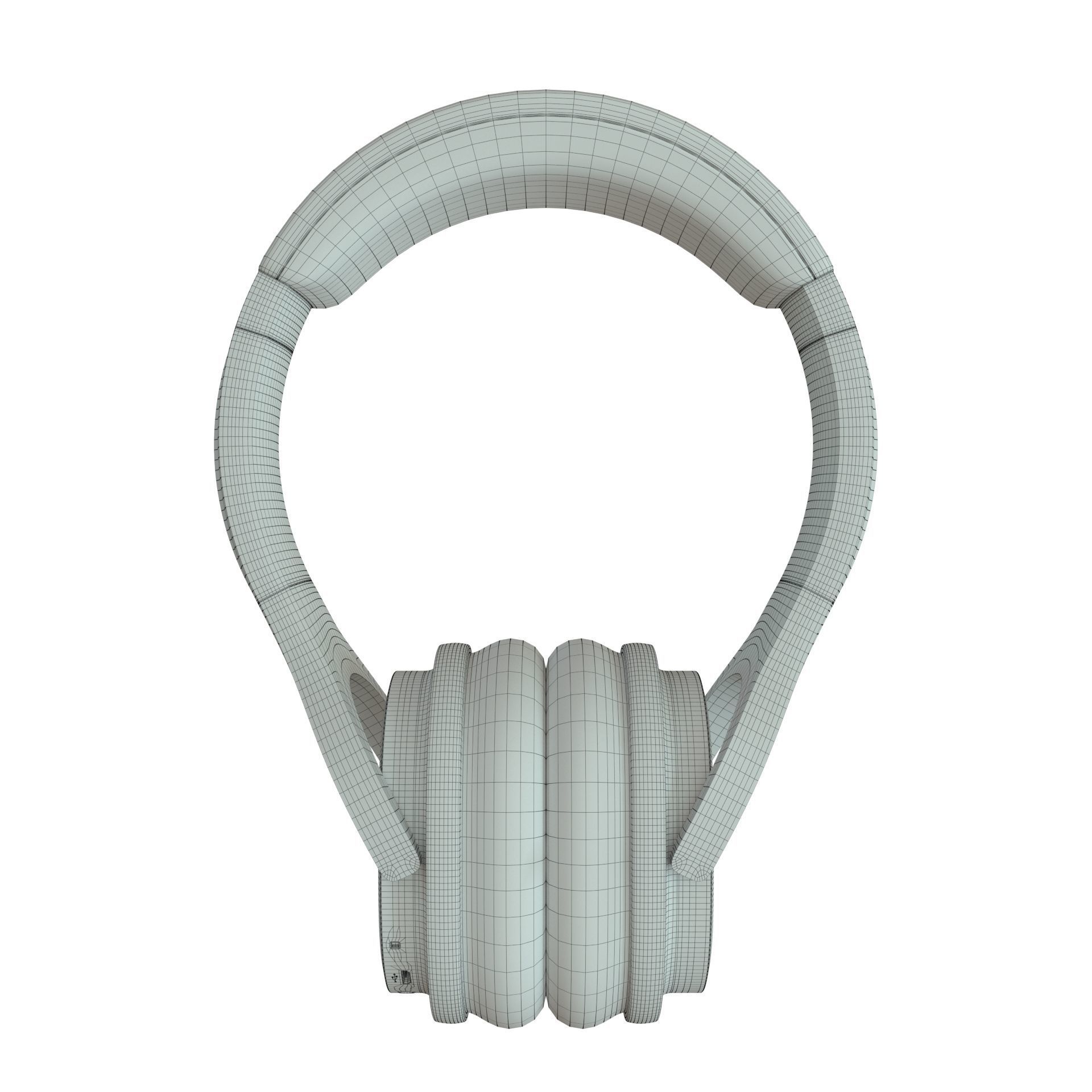 Headphones Wireless INDA DA998 Low-poly 3D model_27