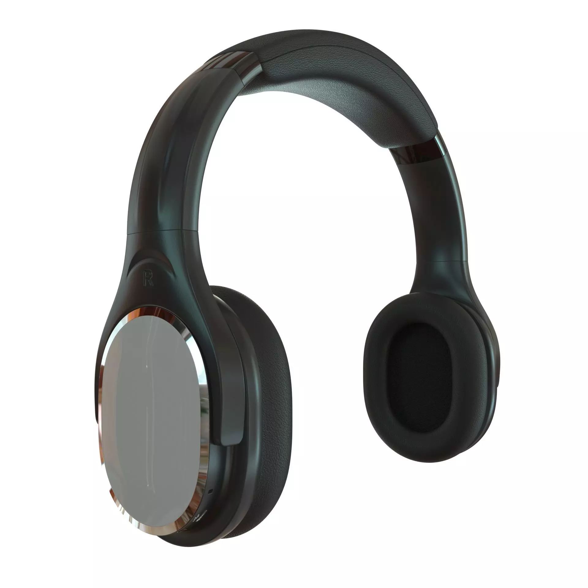 Headphones Wireless INDA DA998 Low-poly 3D model_0