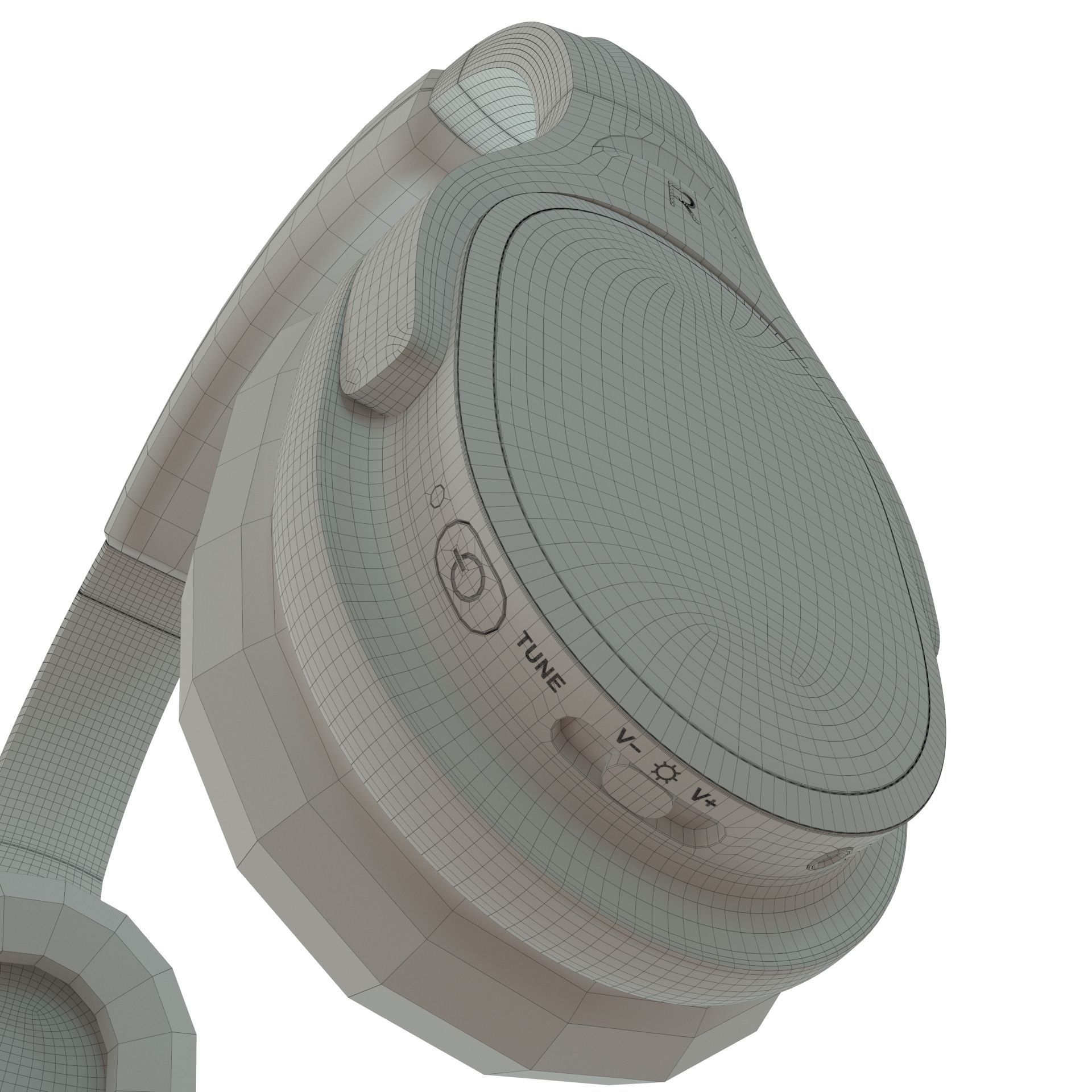 Headphones Wireless INDA DA998 Low-poly 3D model_7