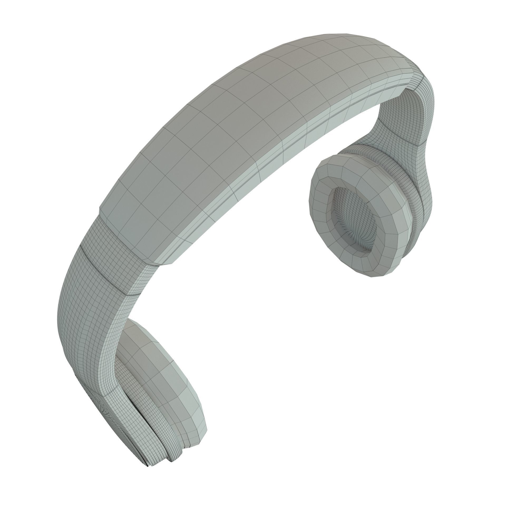 Headphones Wireless INDA DA998 Low-poly 3D model_5