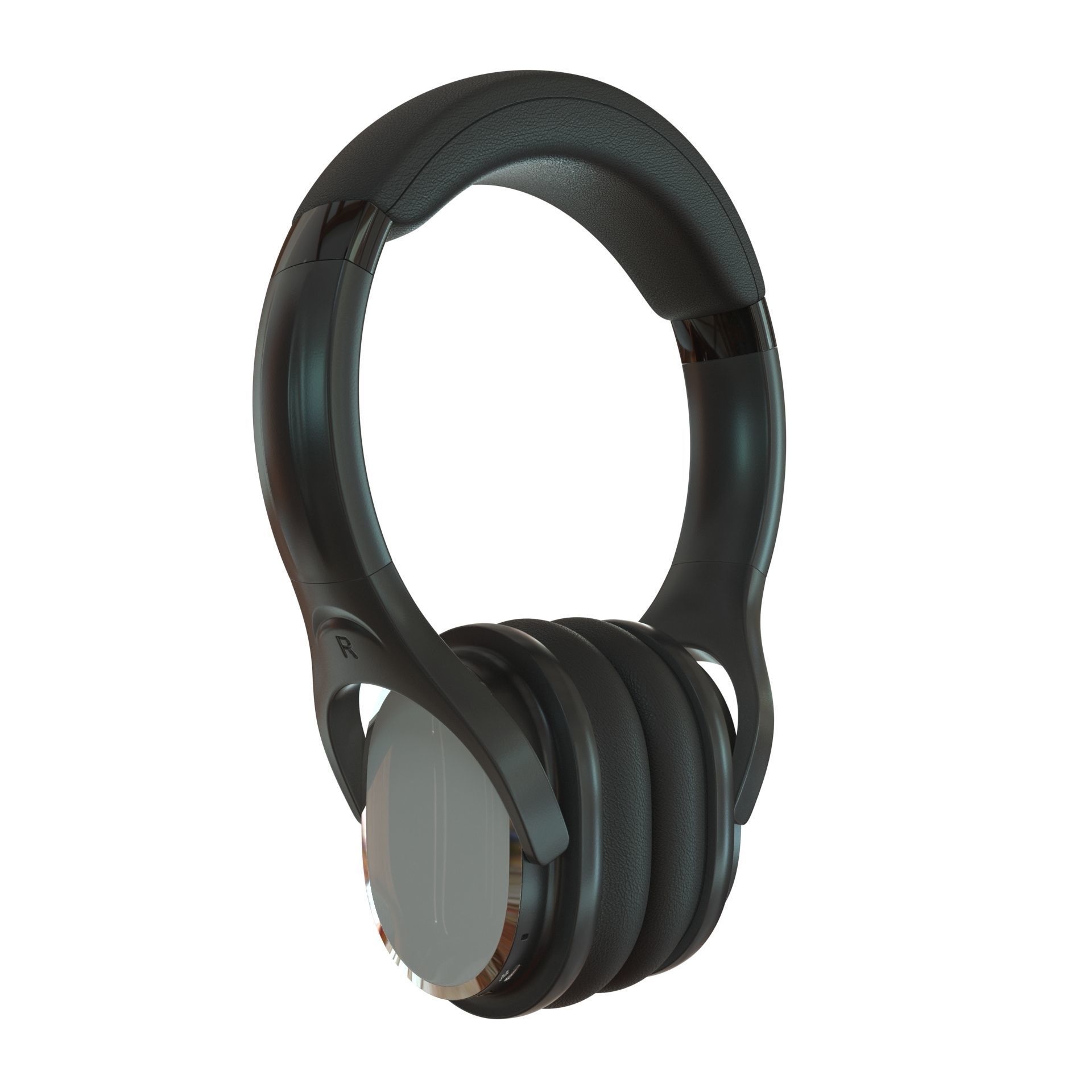 Headphones Wireless INDA DA998 Low-poly 3D model_2