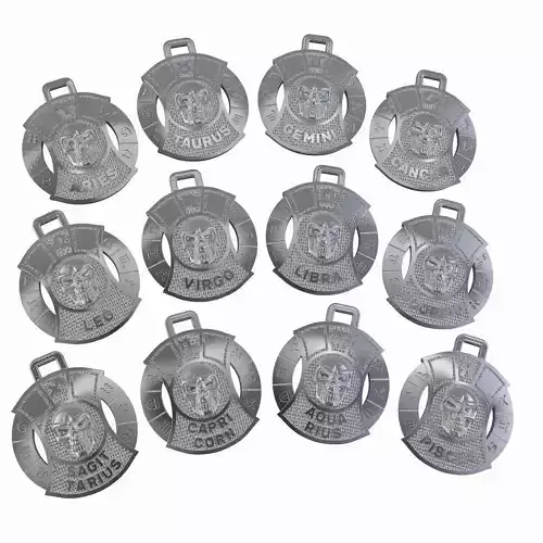 12 horoscope signes pendants