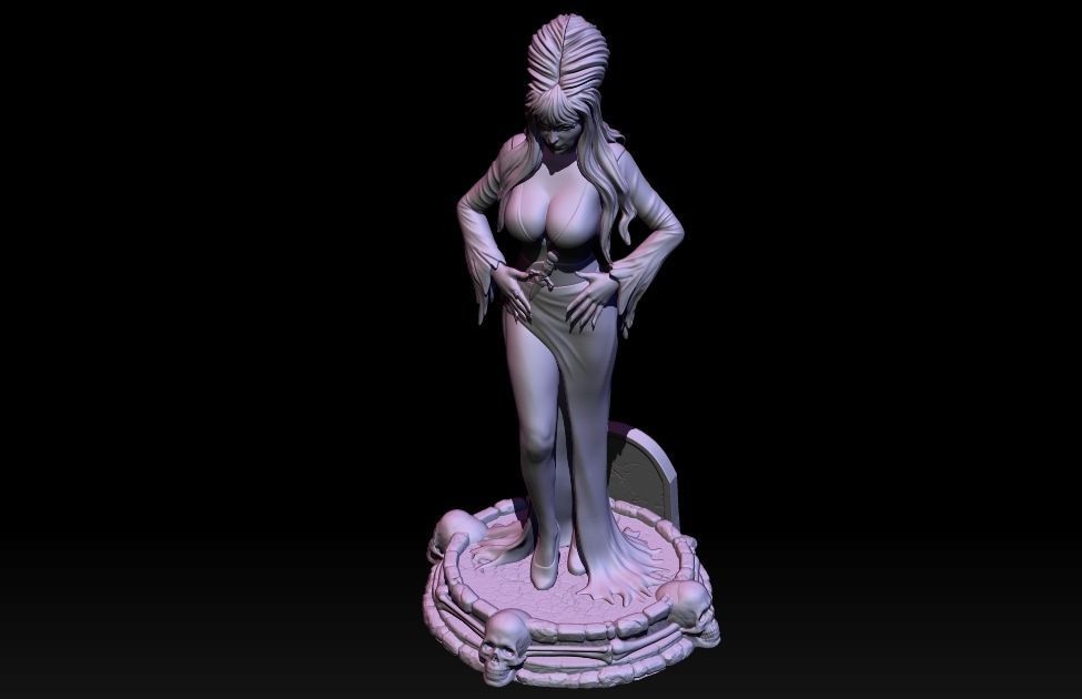 Elvira Mistress of darkness 3D print model_4