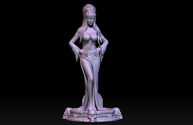 Elvira Mistress of darkness 3D print model