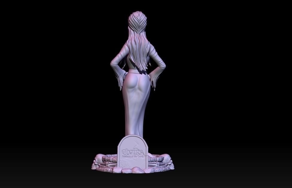 Elvira Mistress of darkness 3D print model_3