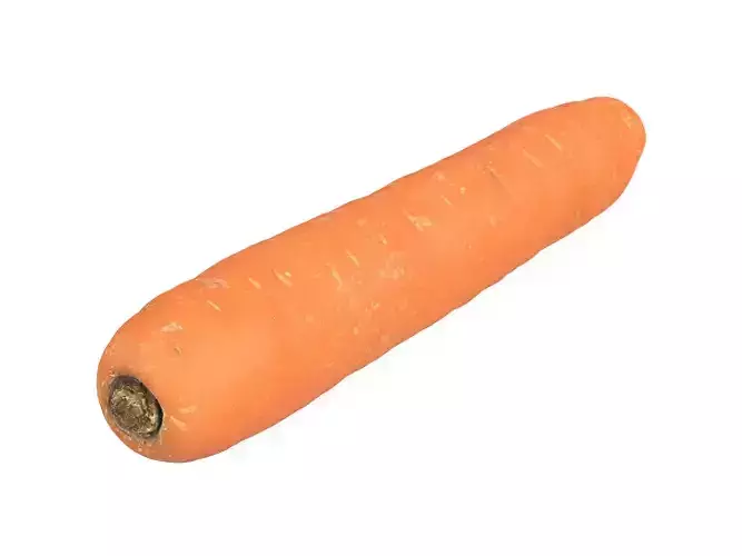 Photorealistic Carrot 3D Scan 2