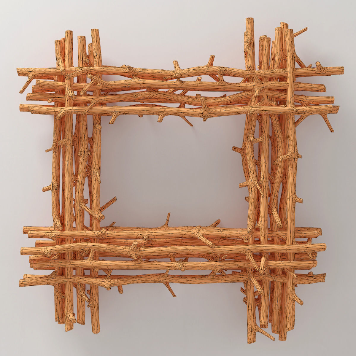 Branch thick decor fundament n2  3D model_9