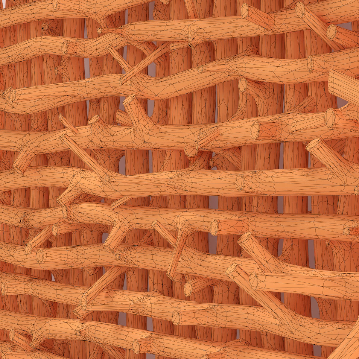 Branch thick decor fundament n2  3D model_14