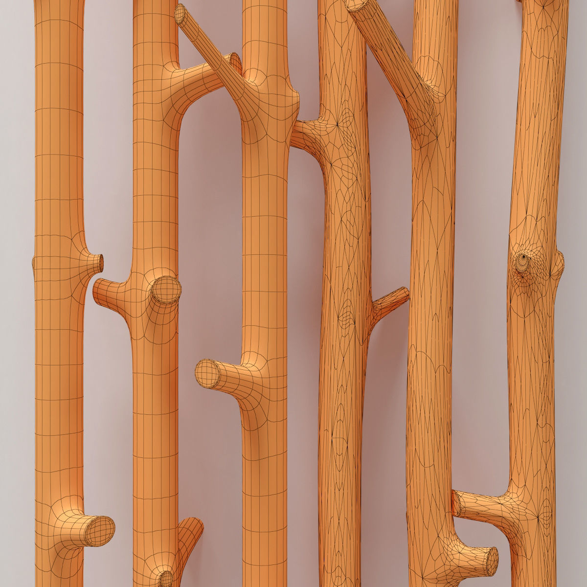 Branch thick decor fundament n2  3D model_12