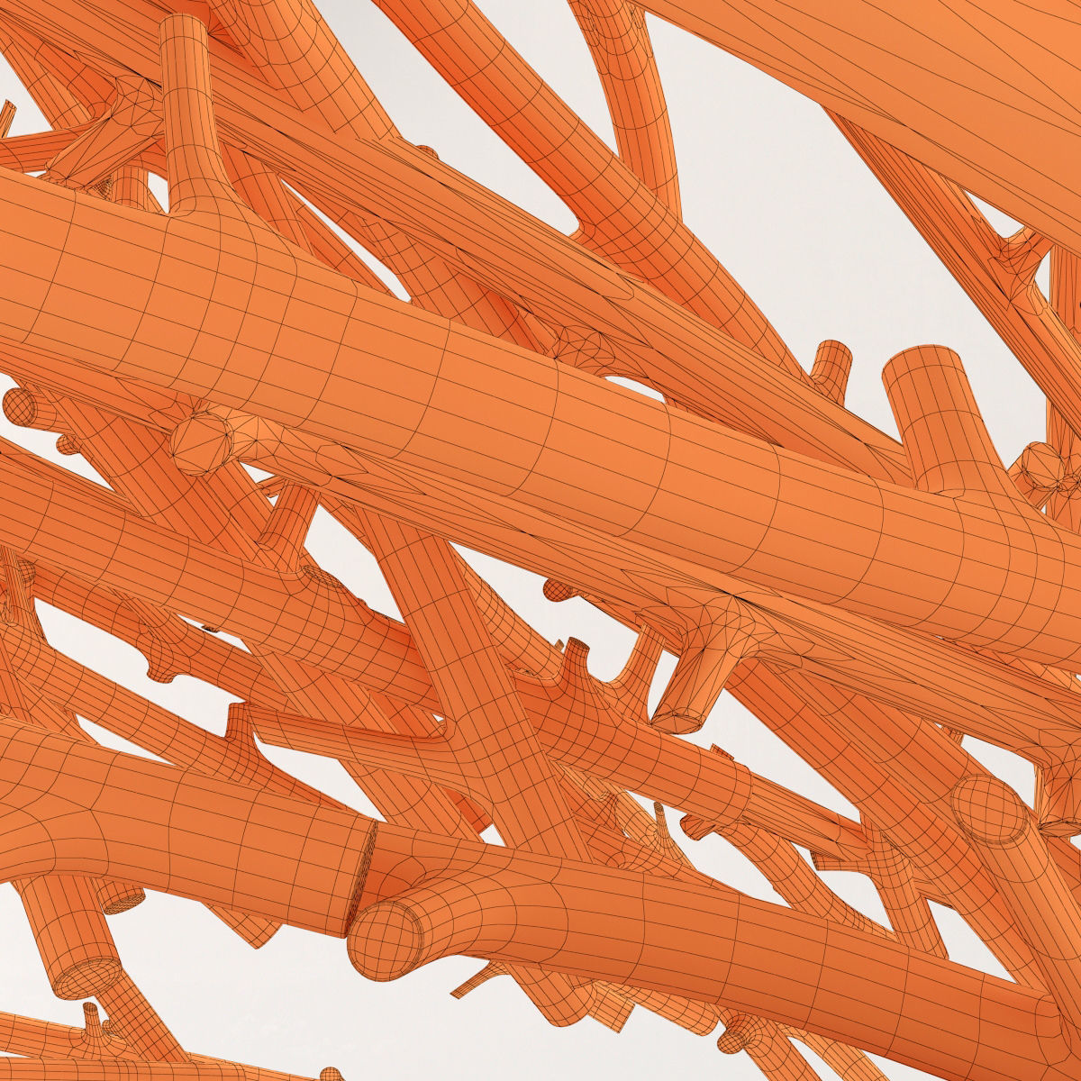 Branch thick decor fundament n2  3D model_15