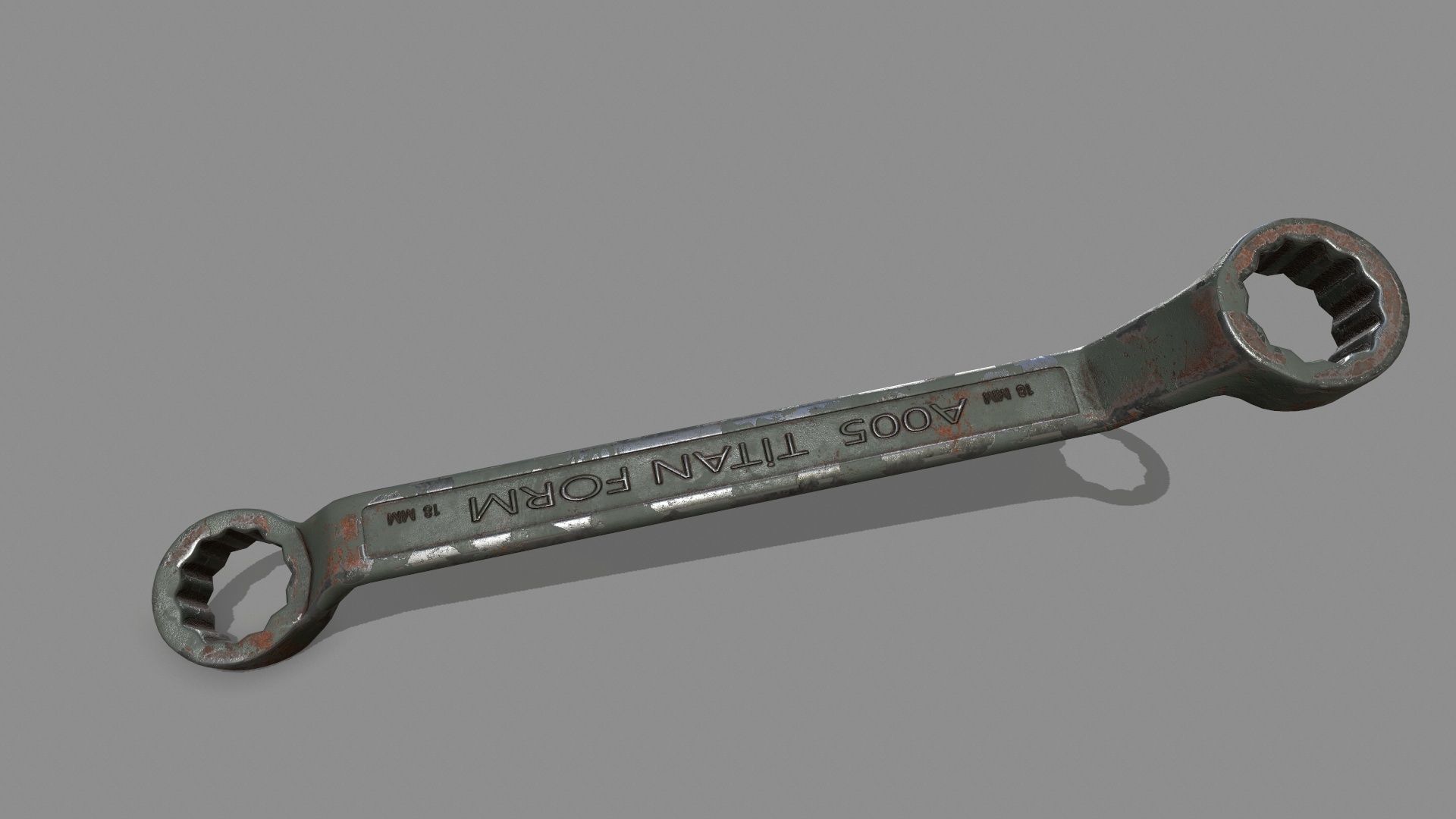 wrench Low-poly 3D model_5