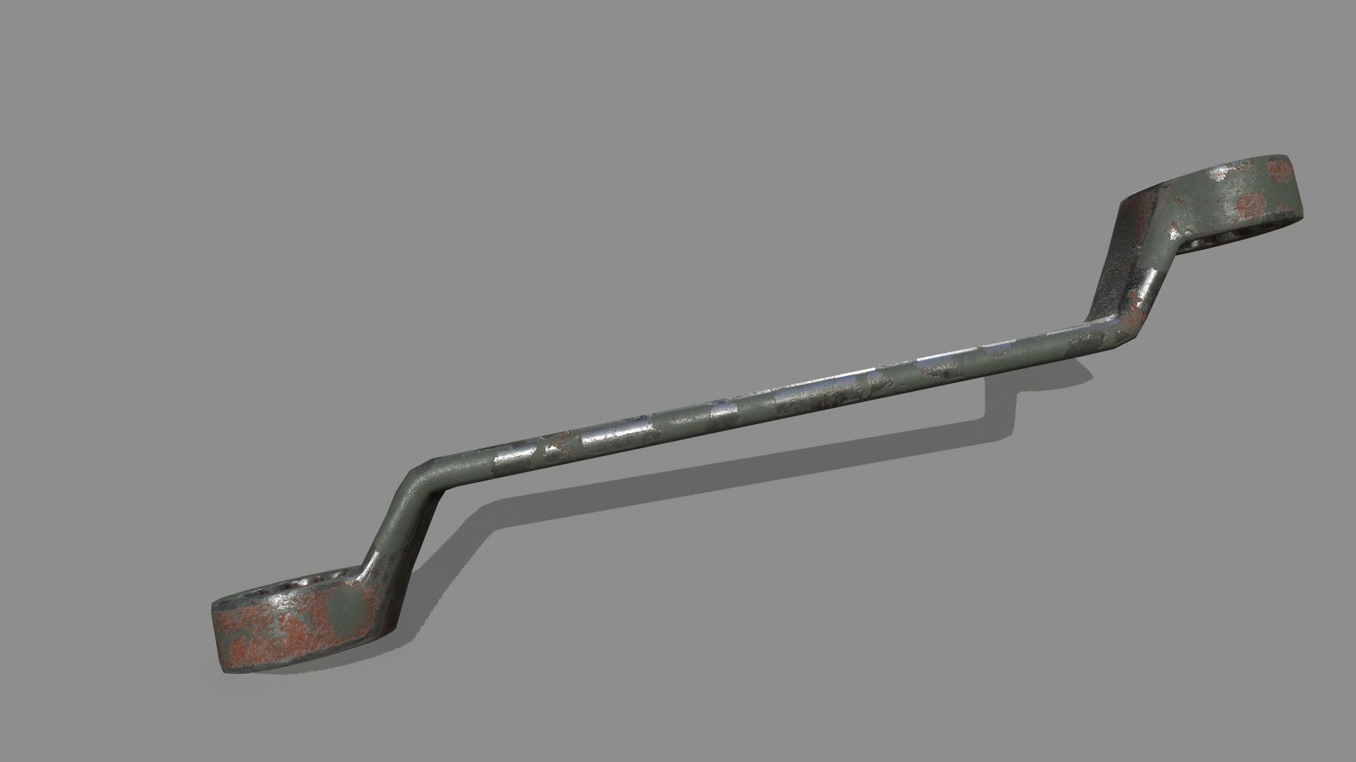 wrench Low-poly 3D model_4