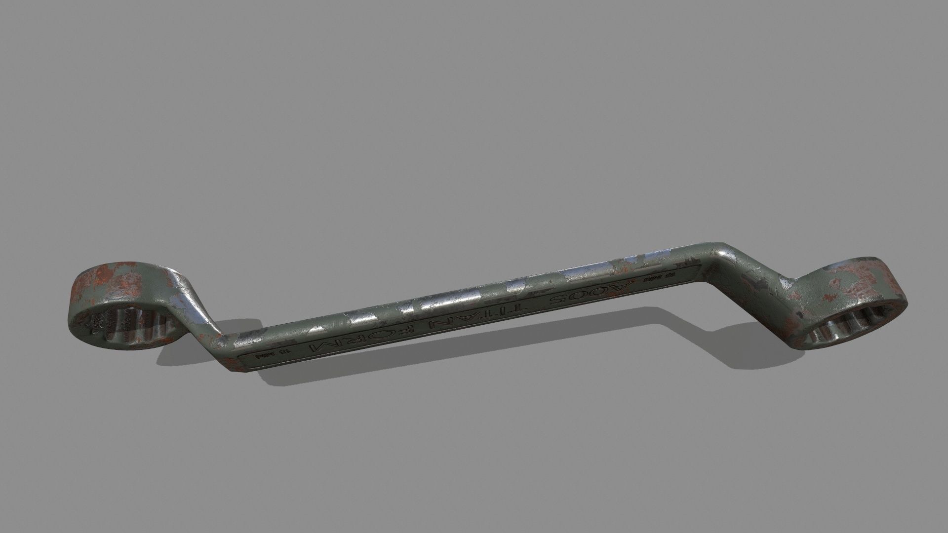 wrench Low-poly 3D model_6