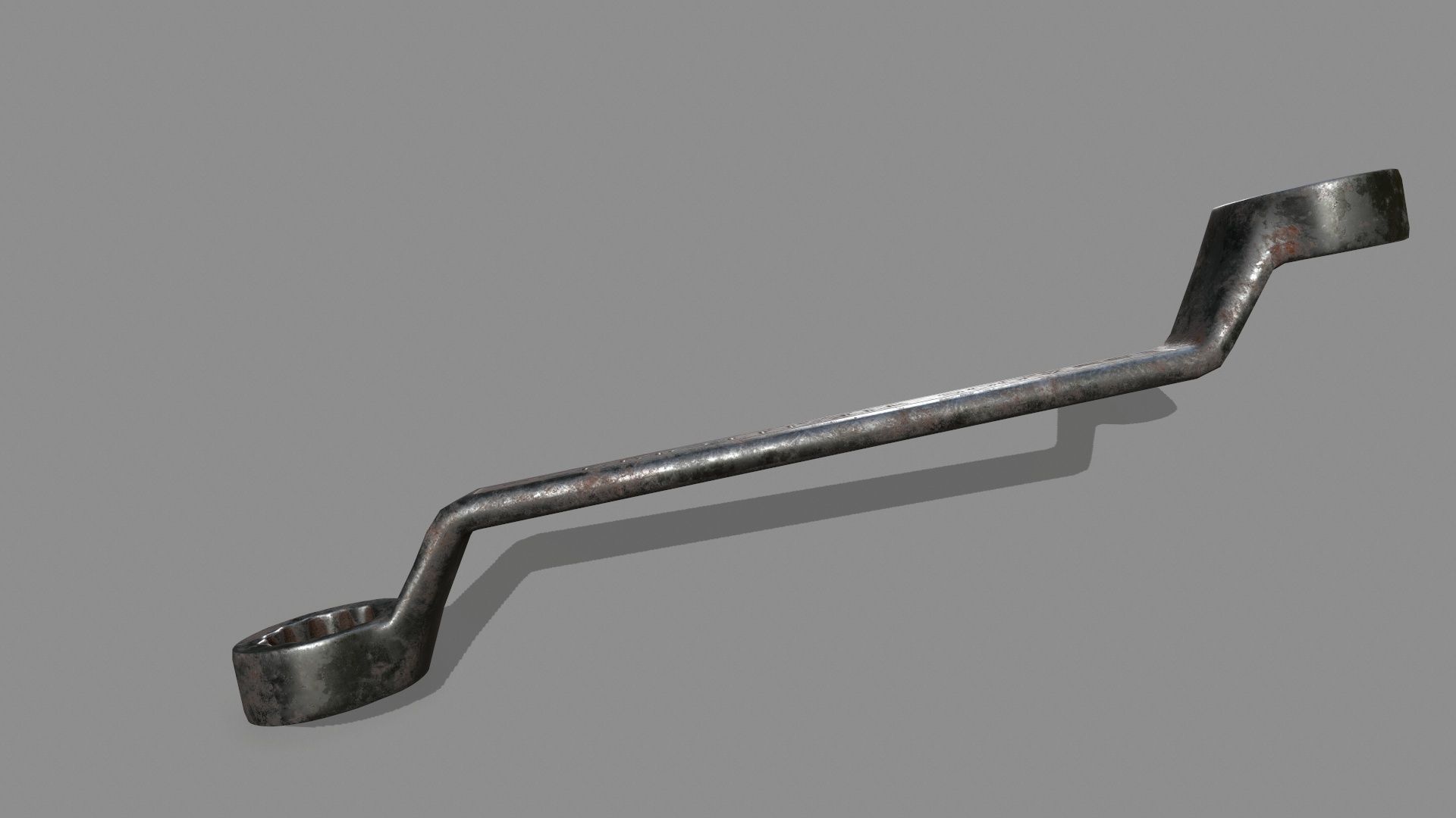 wrench Low-poly 3D model_5