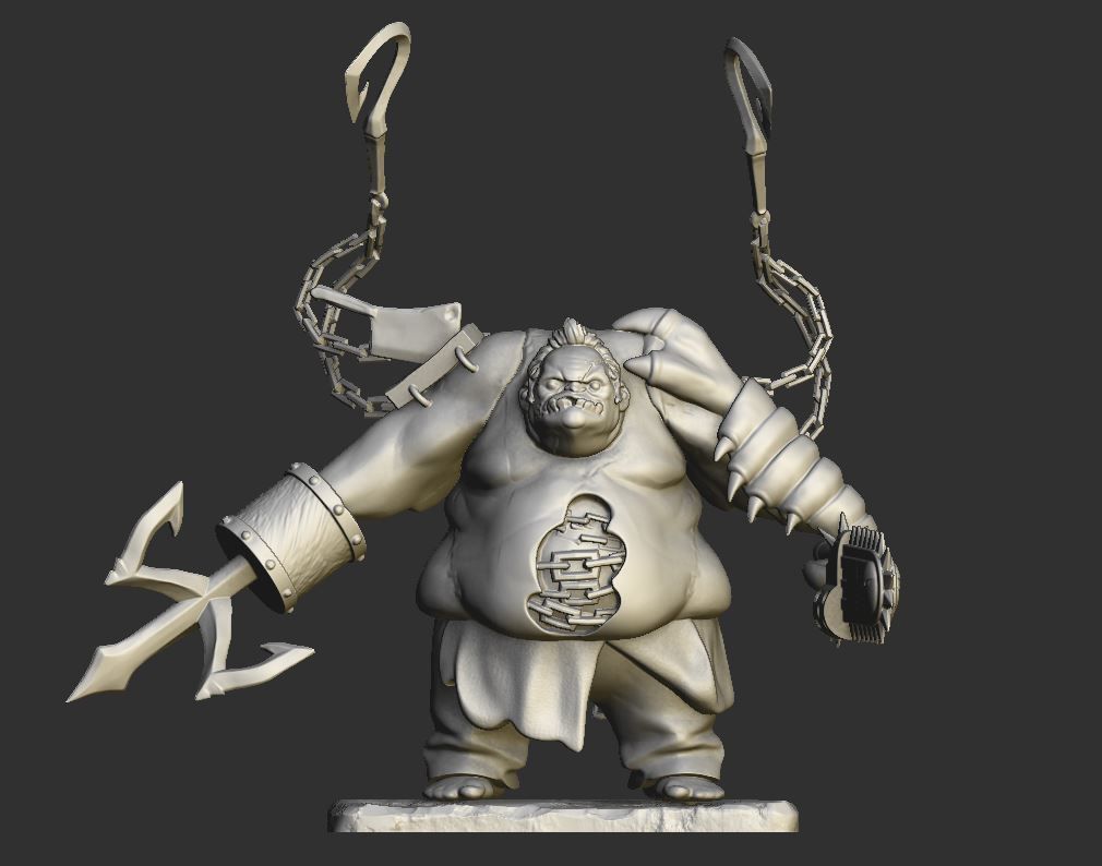 Pudge - Dota 2 3D print model 3D print model_3