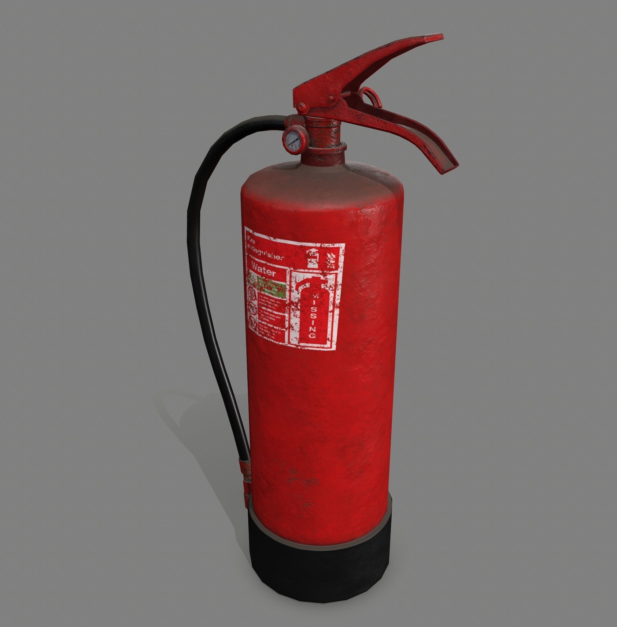 fire extinguisher Low-poly 3D model_8