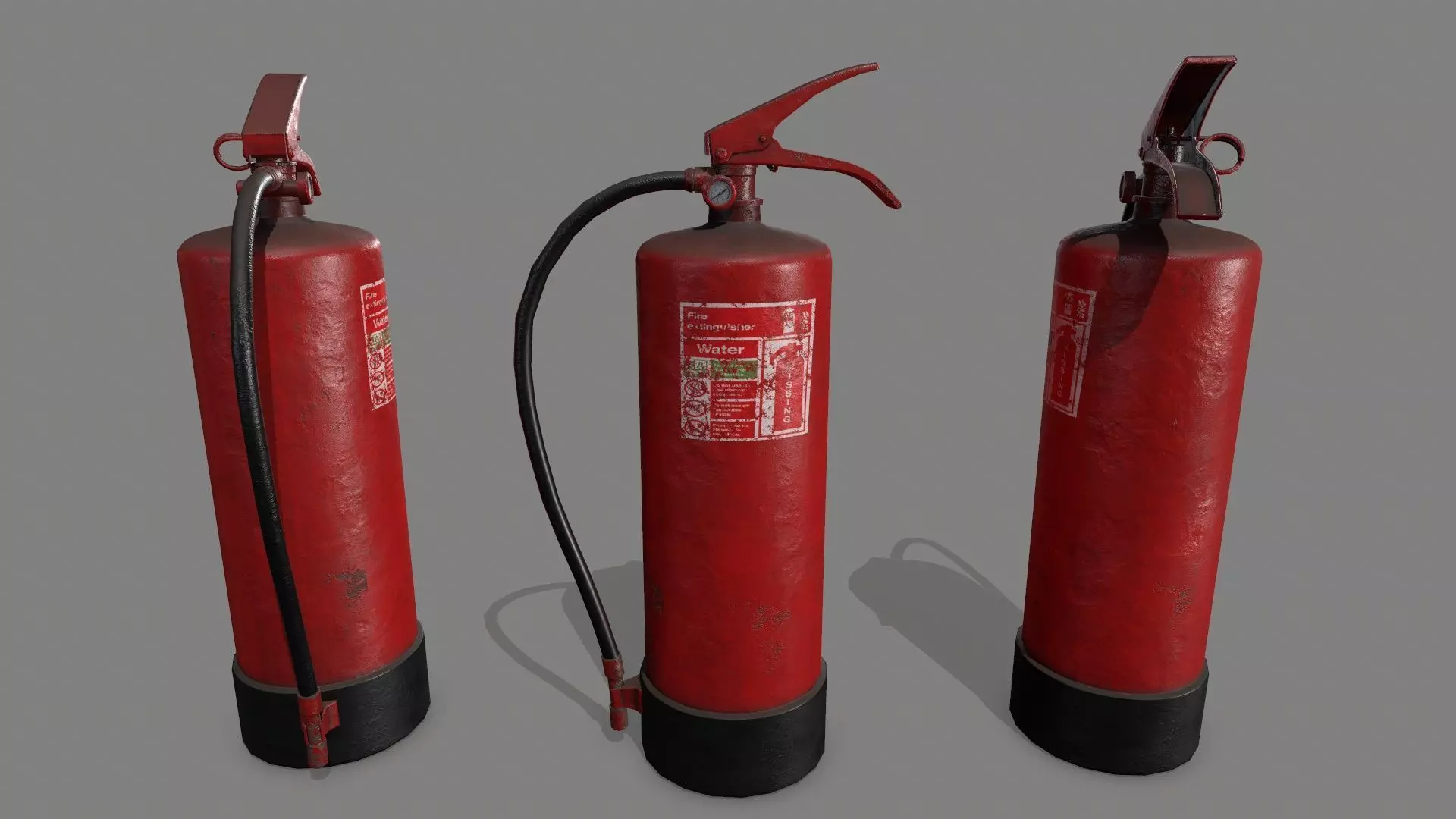 fire extinguisher Low-poly 3D model_0