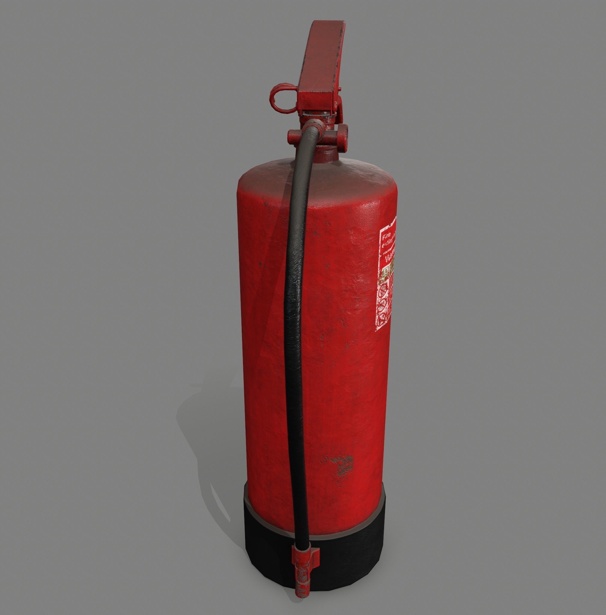 fire extinguisher Low-poly 3D model_4