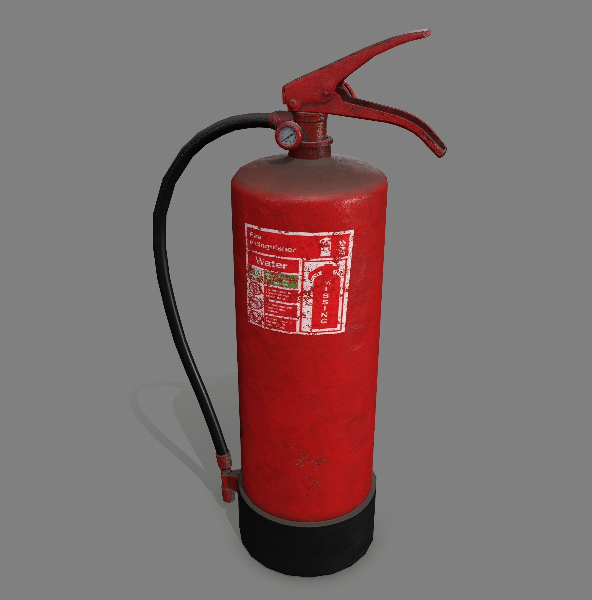 fire extinguisher Low-poly 3D model_2