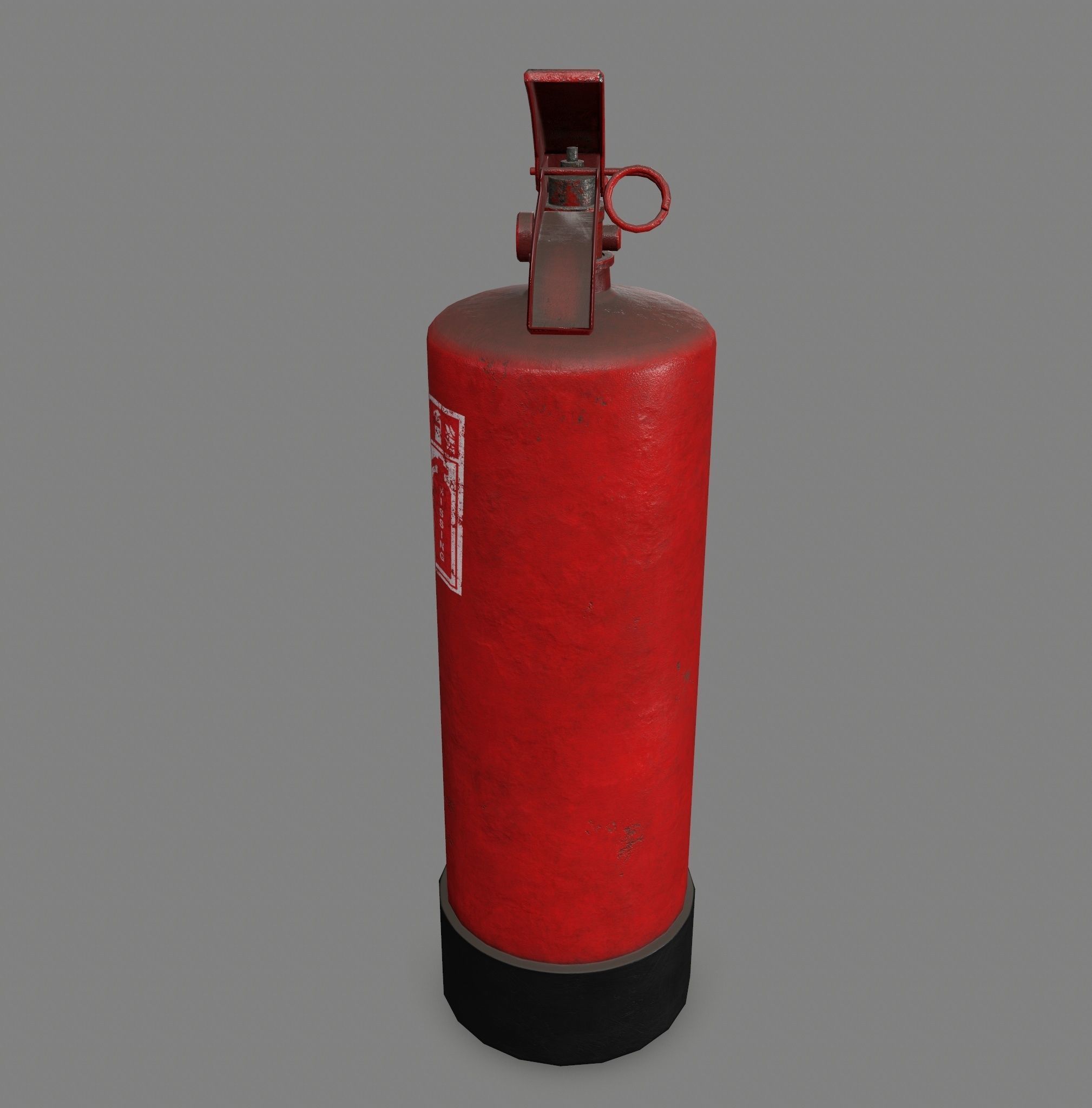 fire extinguisher Low-poly 3D model_7